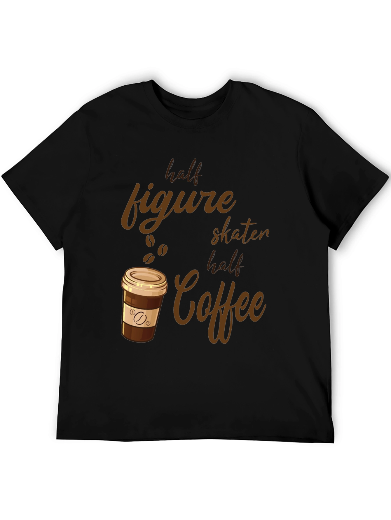 Half Figure Skater Half Coffee Graphic Tee