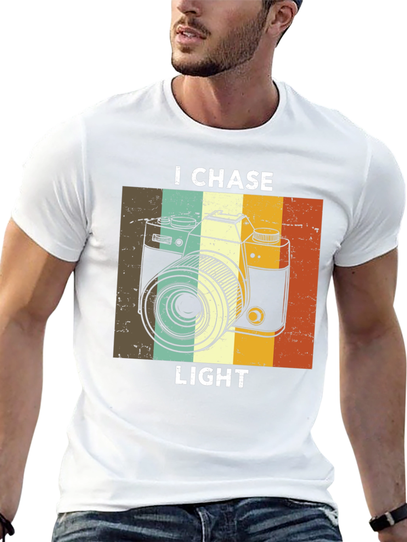 I Chase Light Camera Graphic T-Shirt
