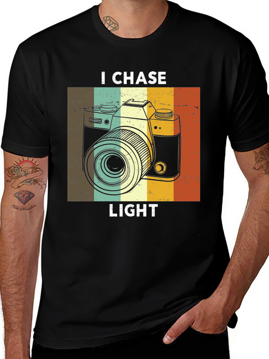 I Chase Light Camera Graphic T-Shirt