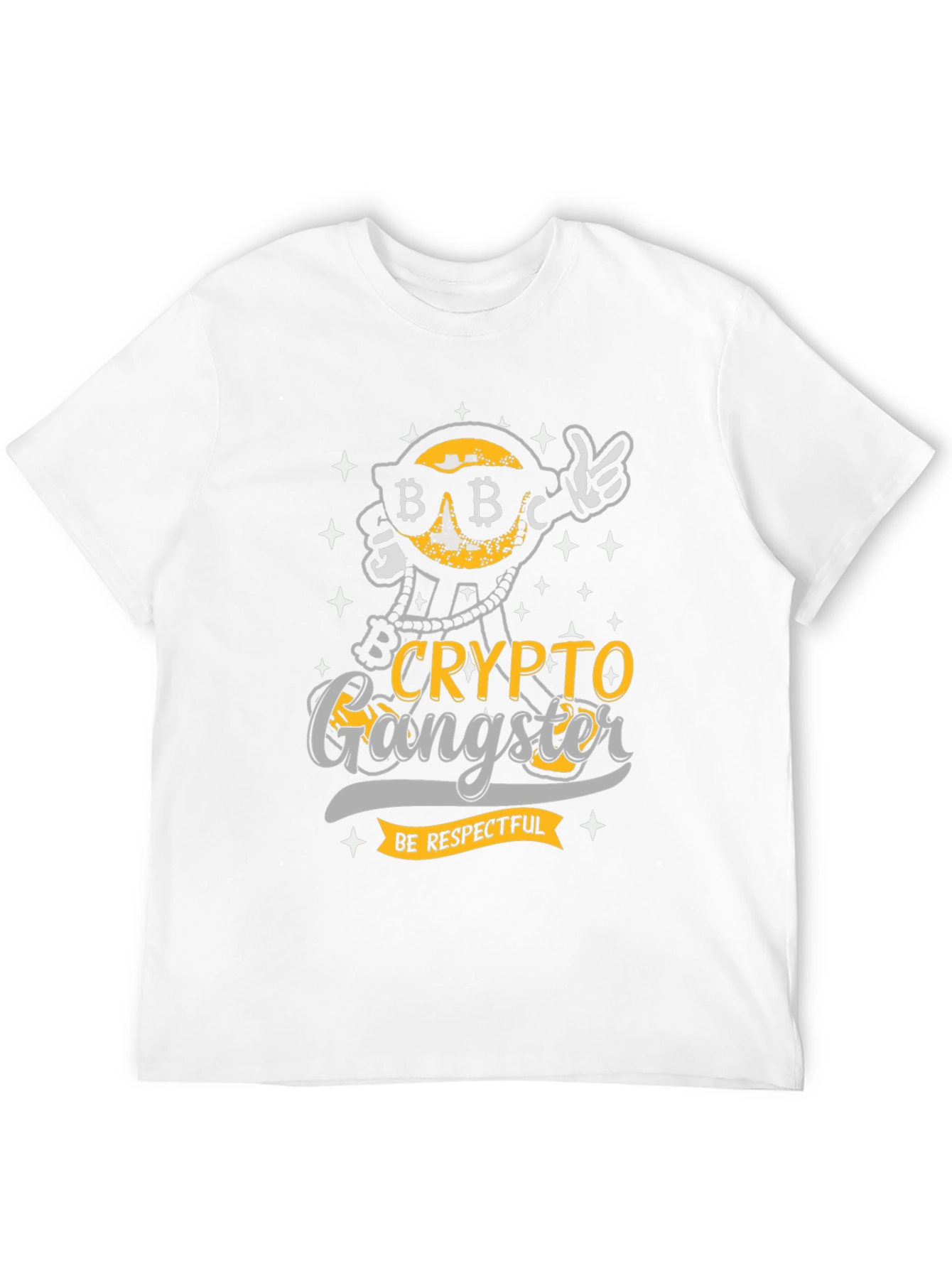 Crypto Gangster T-Shirt - Be Respectful Bitcoin Graphic Tee