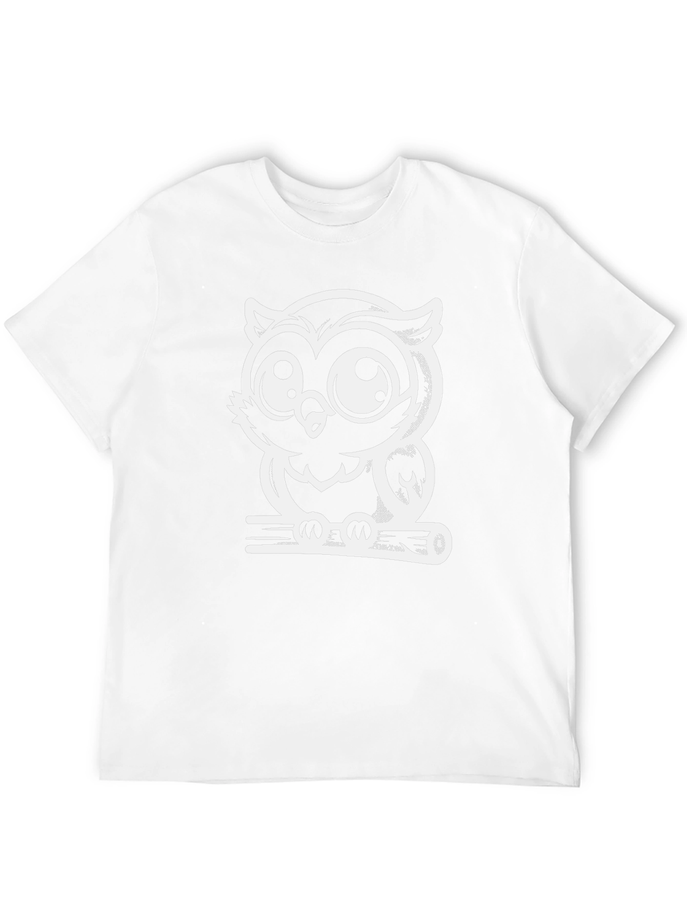 Cool Owl Graphic Tee - Black Cotton T-Shirt