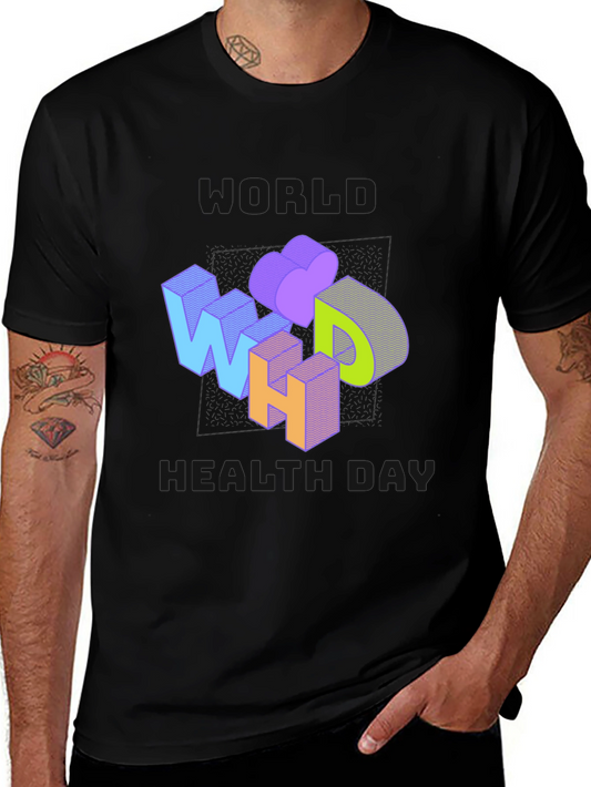 World Health Day Graphic Tee - Black