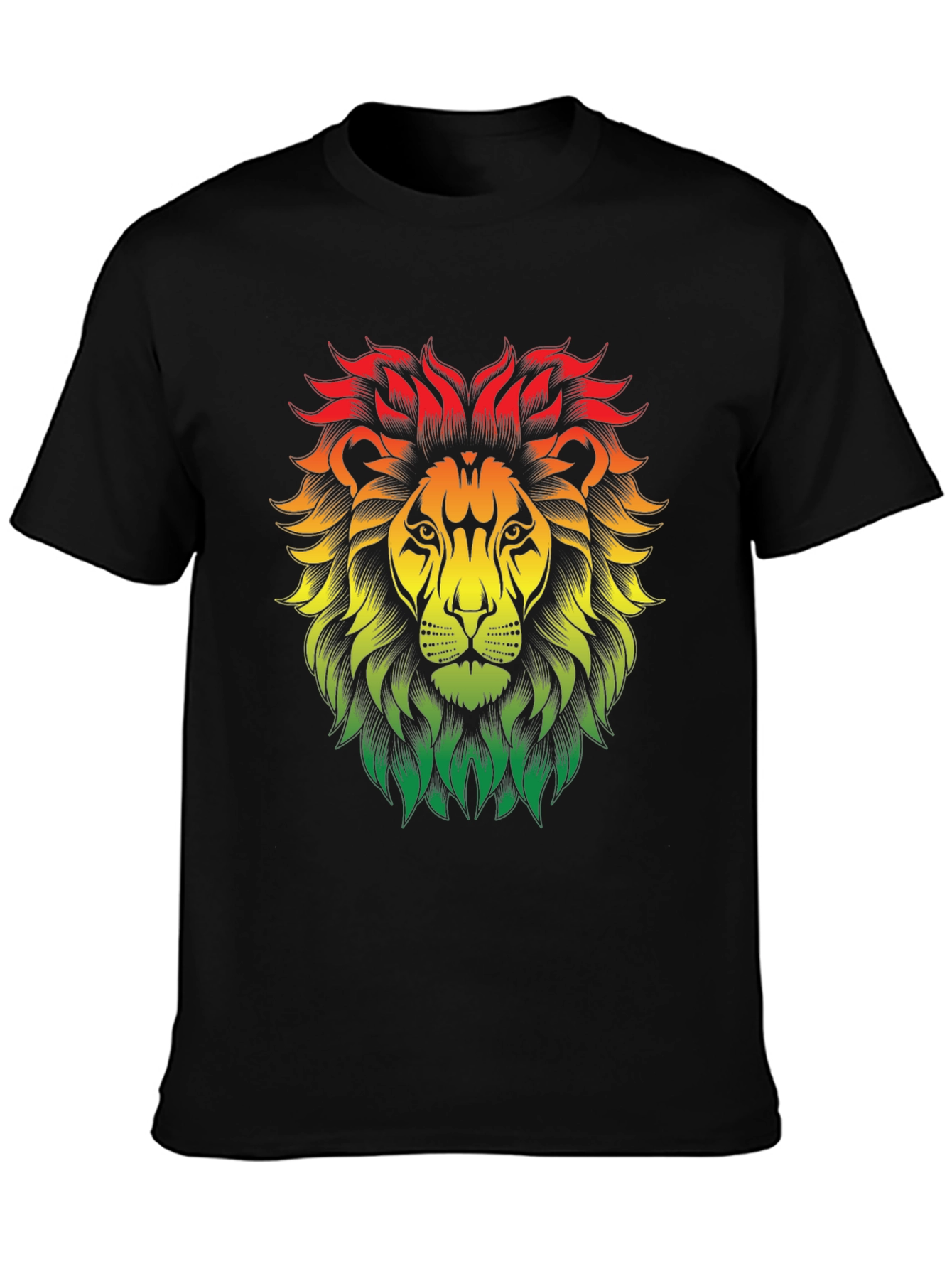 Rasta Lion Graphic Tee - Reggae Vibe