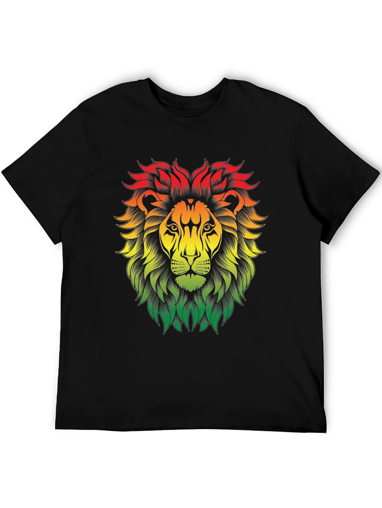 Rasta Lion Graphic Tee - Reggae Vibe