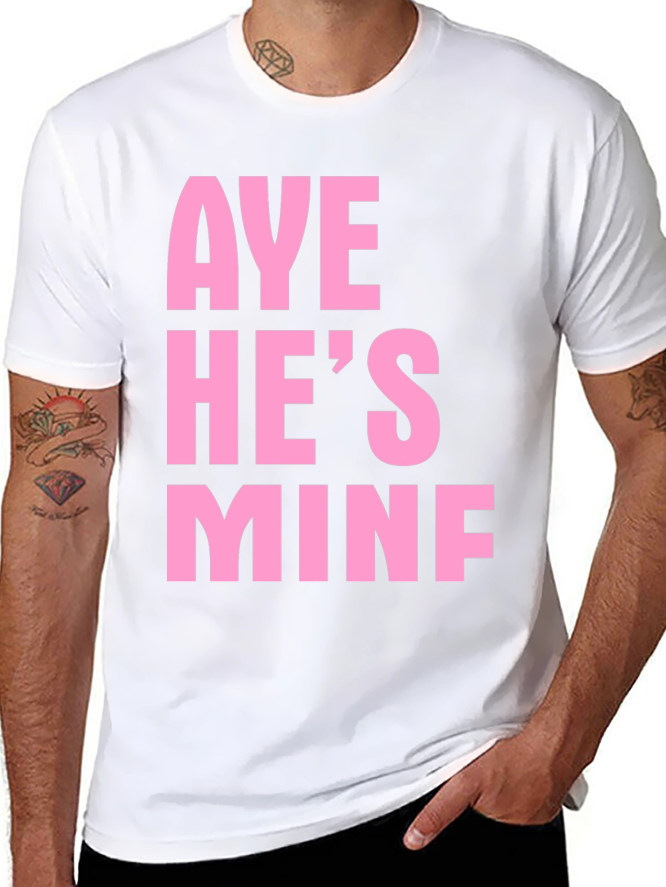 Aye Hes Mine Funny Graphic Tee
