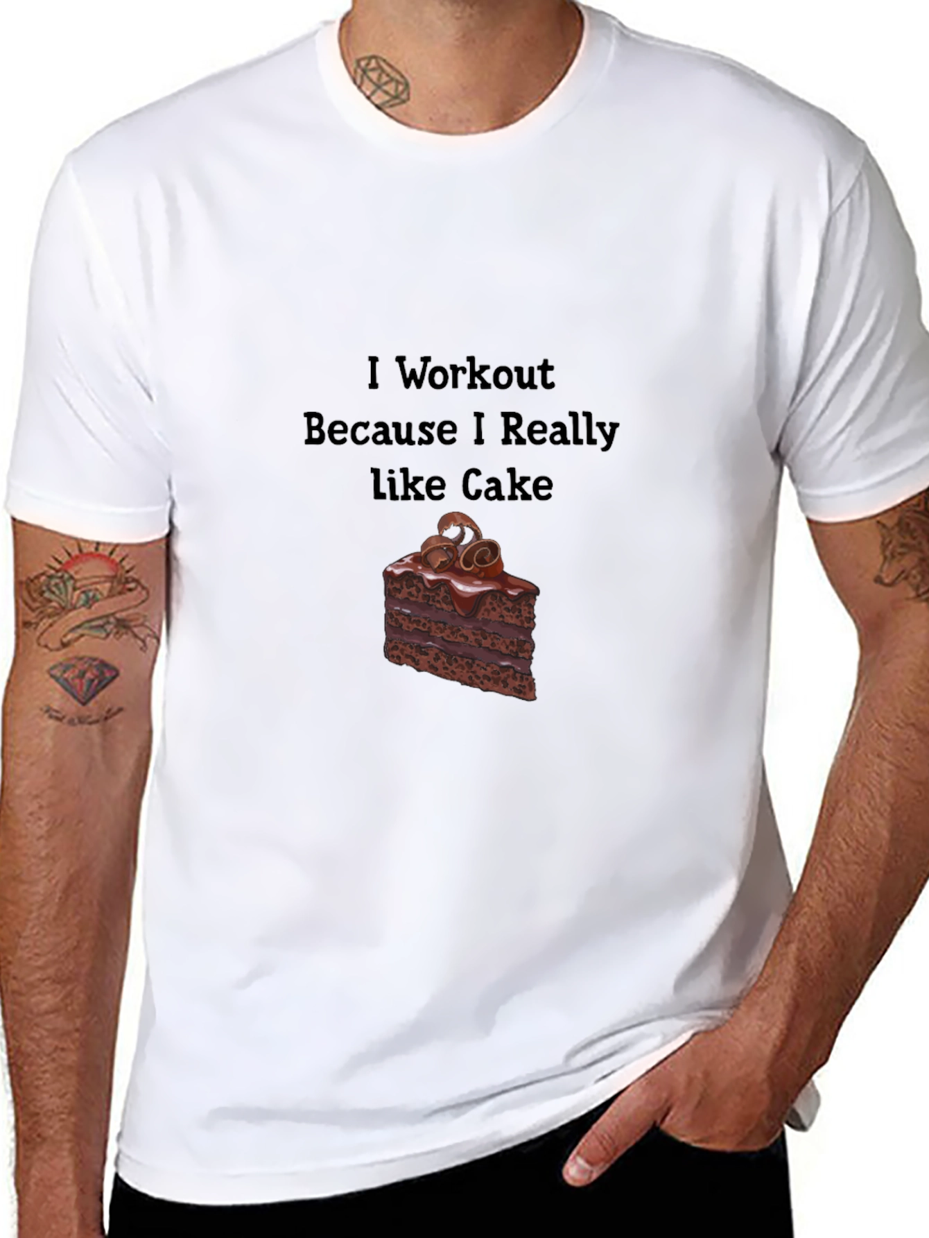 Workout for Cake Funny T-Shirt