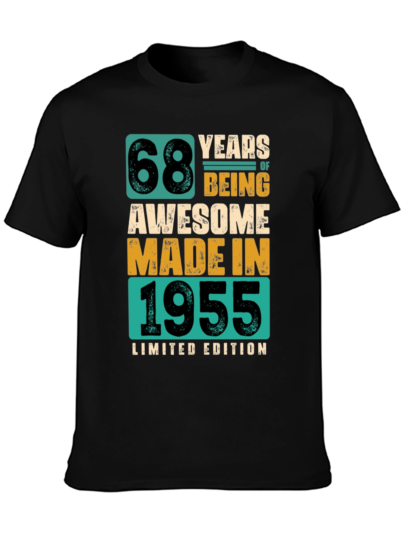 68 Years Awesome - 1955 Limited Edition Graphic Tee