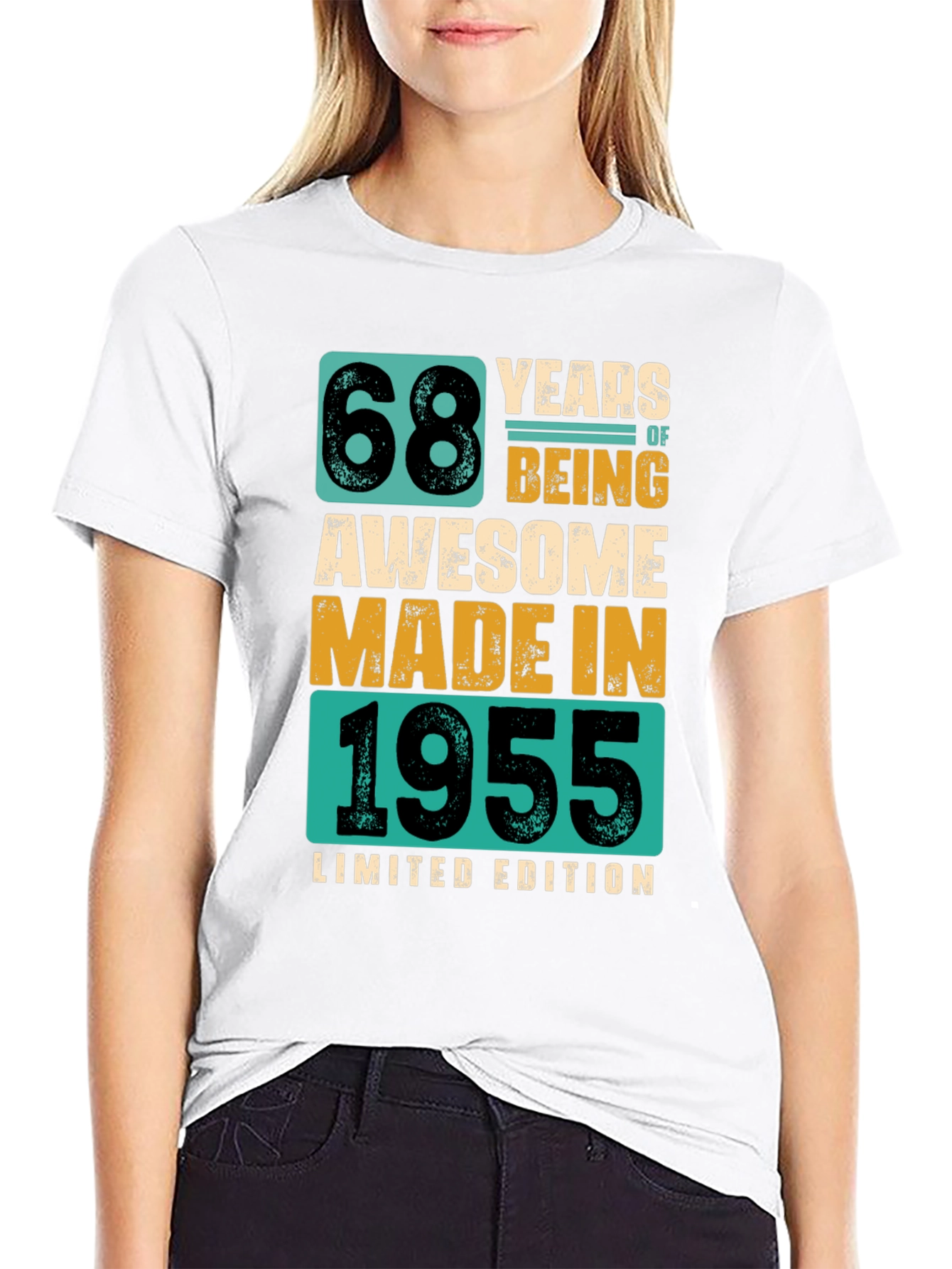 68 Years Awesome - 1955 Limited Edition Graphic Tee