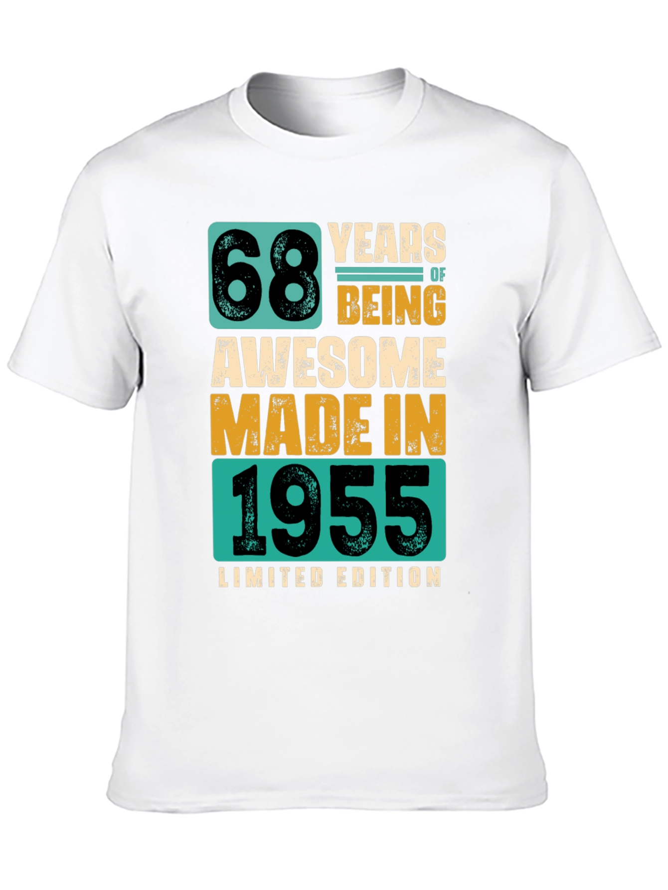 68 Years Awesome - 1955 Limited Edition Graphic Tee