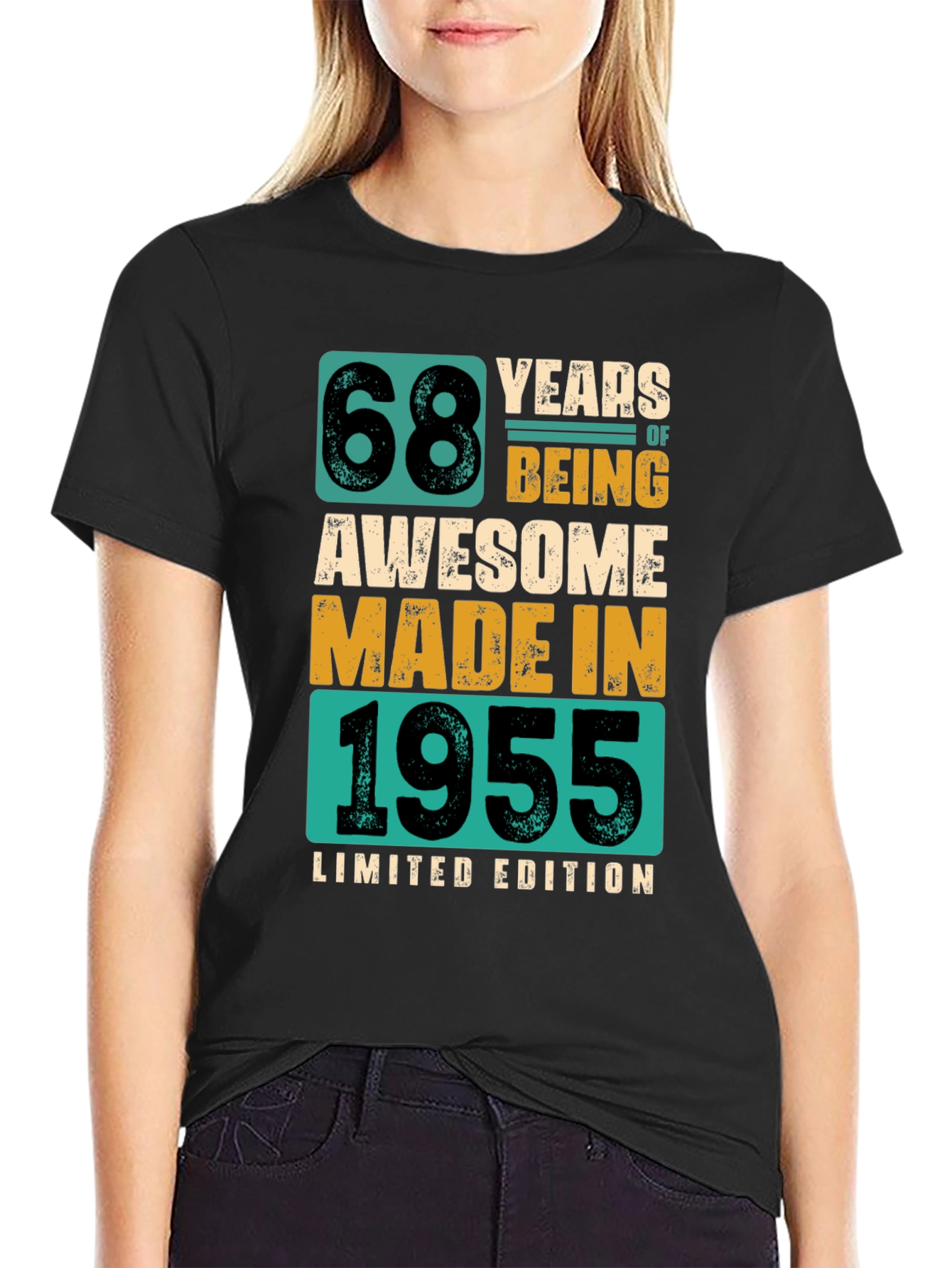 68 Years Awesome - 1955 Limited Edition Graphic Tee