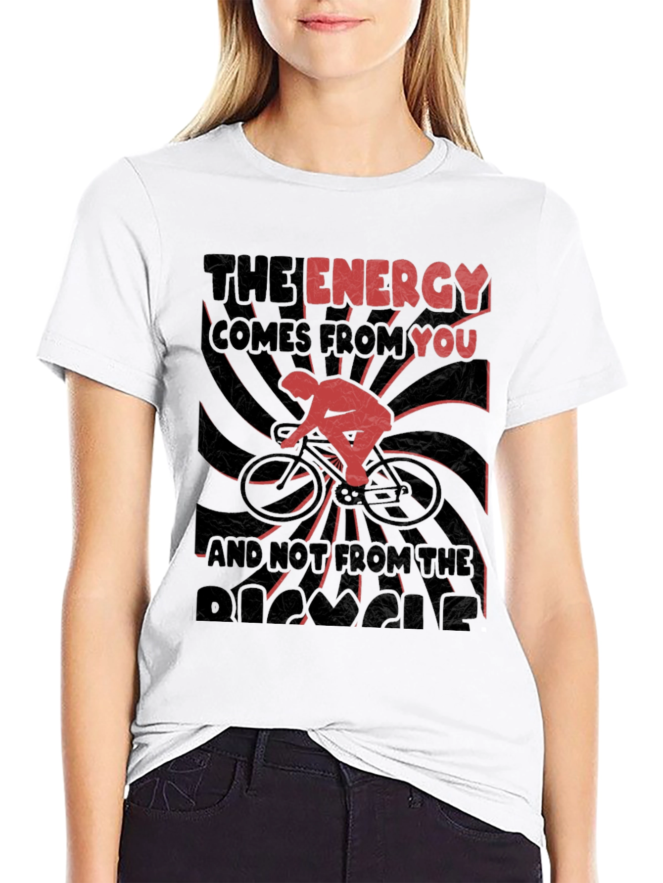 Energy Cycling Graphic Tee - Black