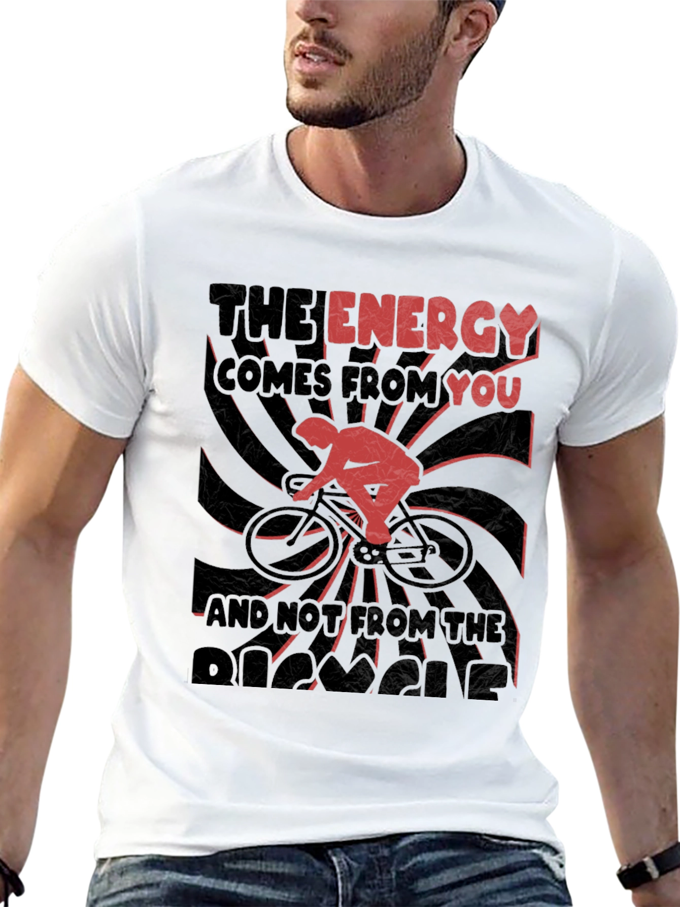 Energy Cycling Graphic Tee - Black