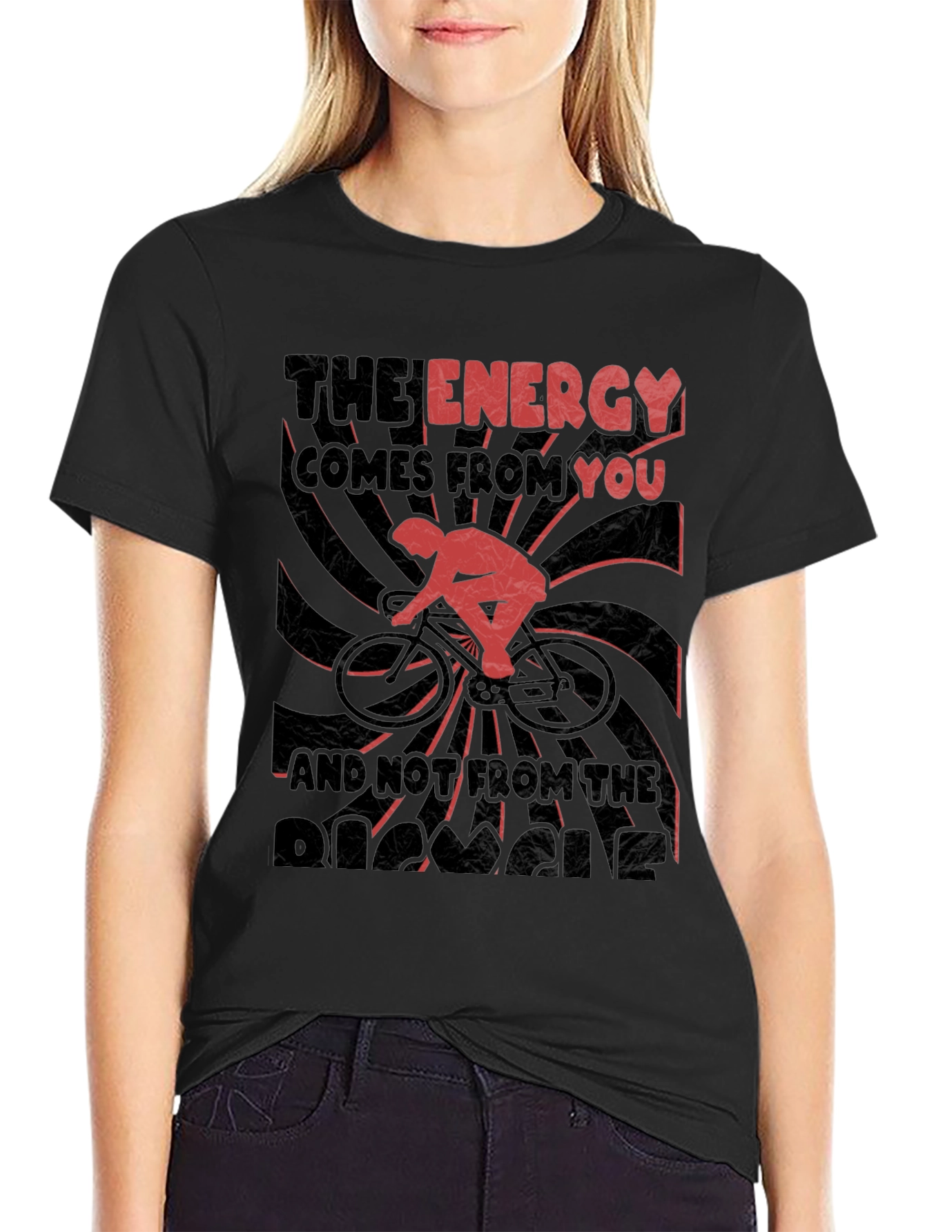 Energy Cycling Graphic Tee - Black