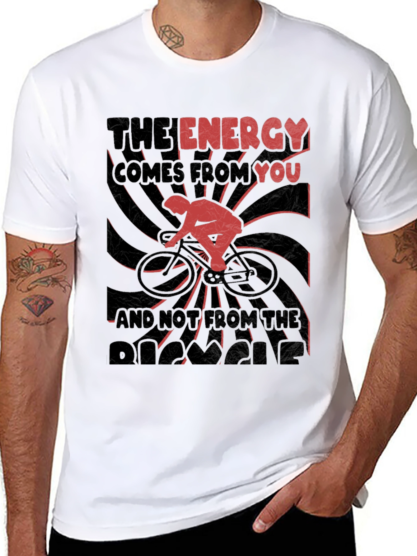 Energy Cycling Graphic Tee - Black