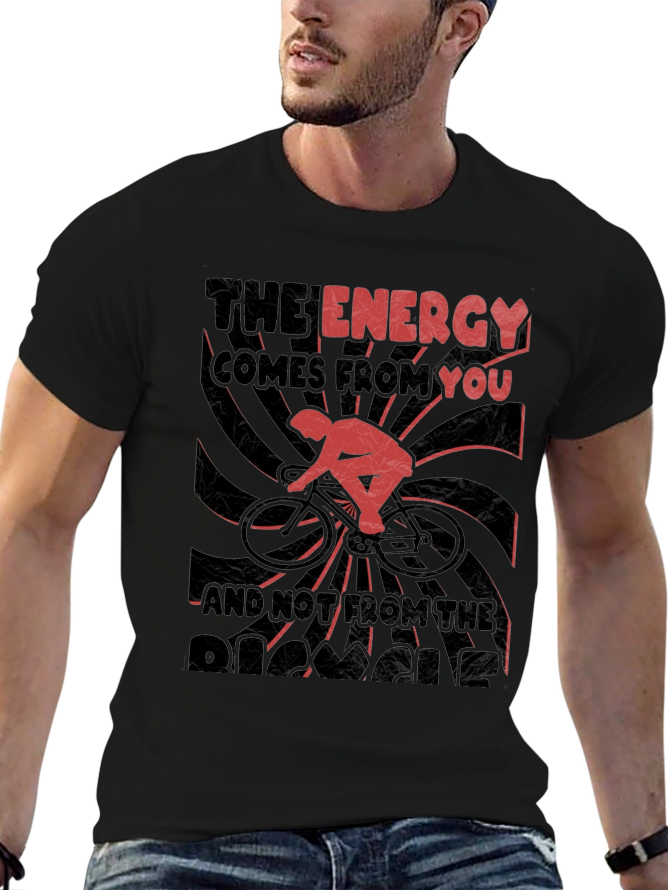 Energy Cycling Graphic Tee - Black