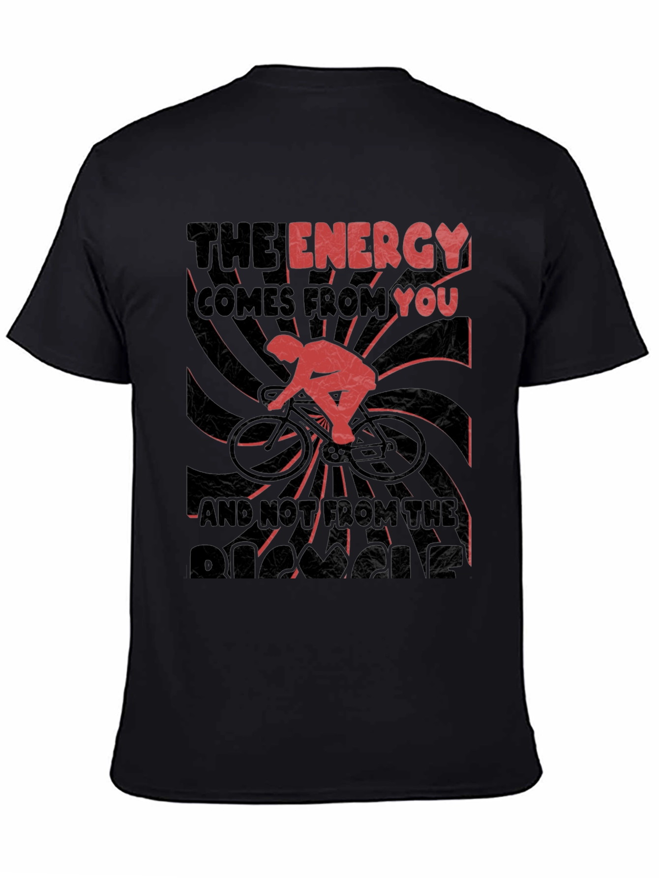 Energy Cycling Graphic Tee - Black