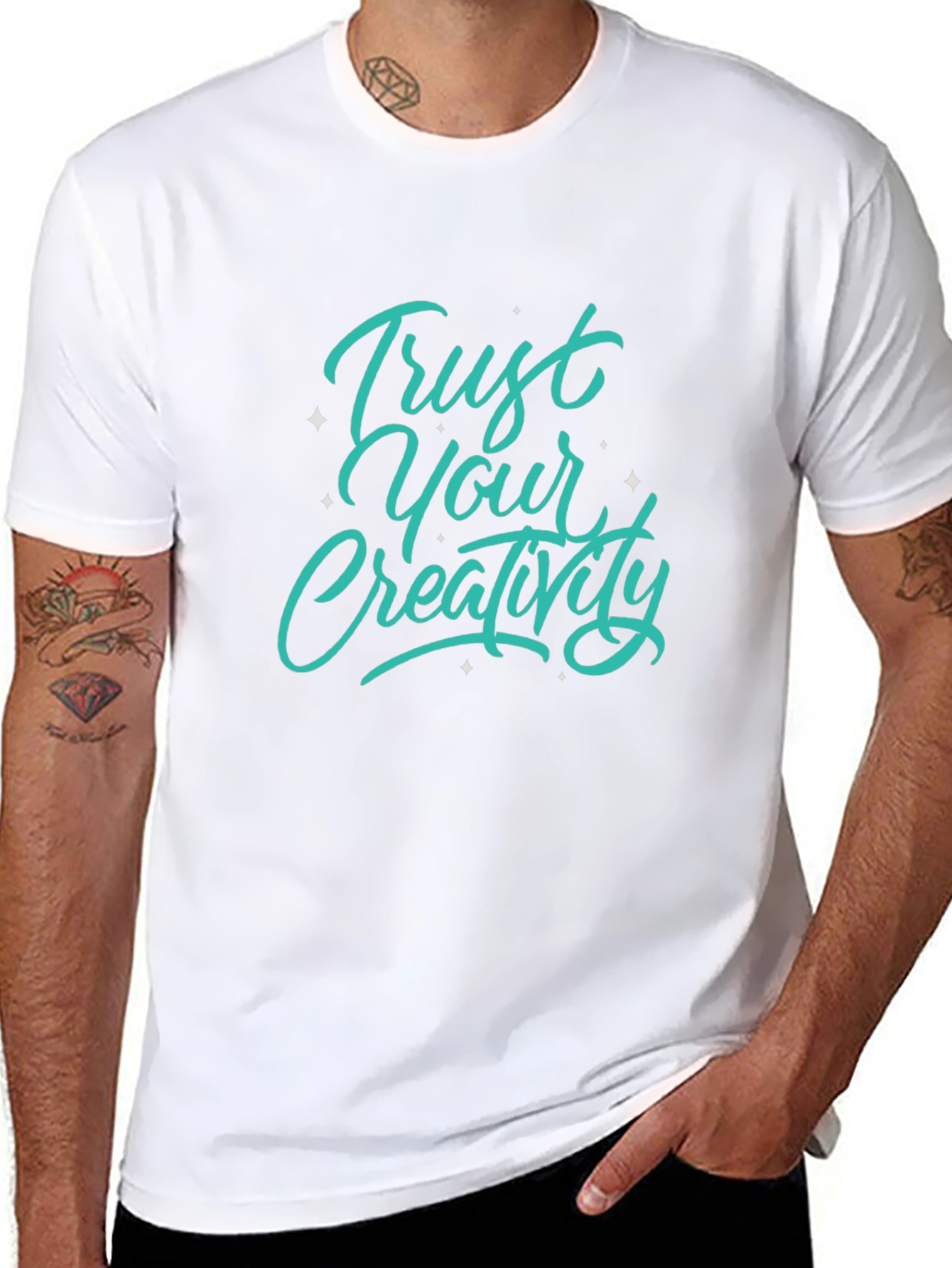 Trust Your Creativity Black Graphic Tee