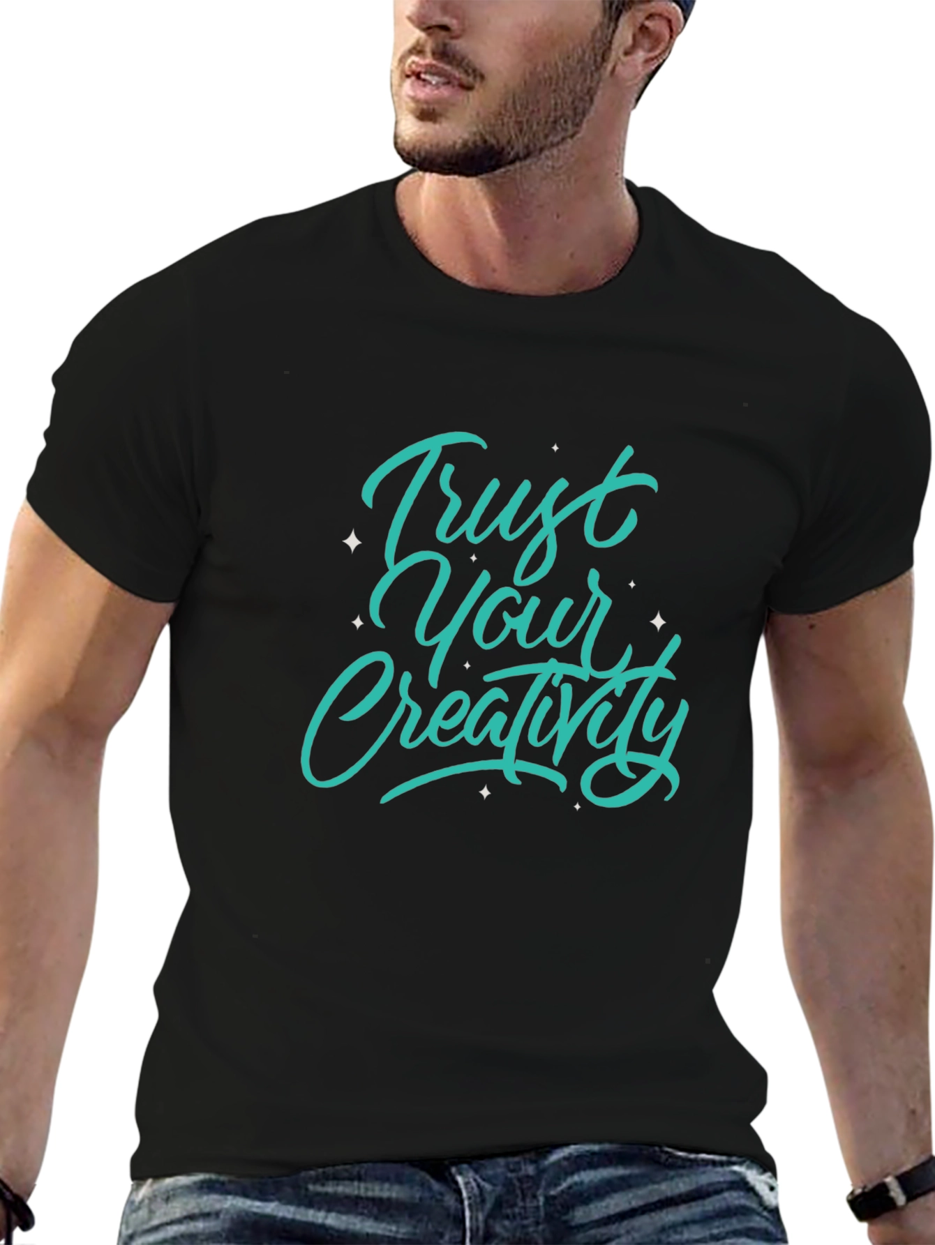 Trust Your Creativity Black Graphic Tee