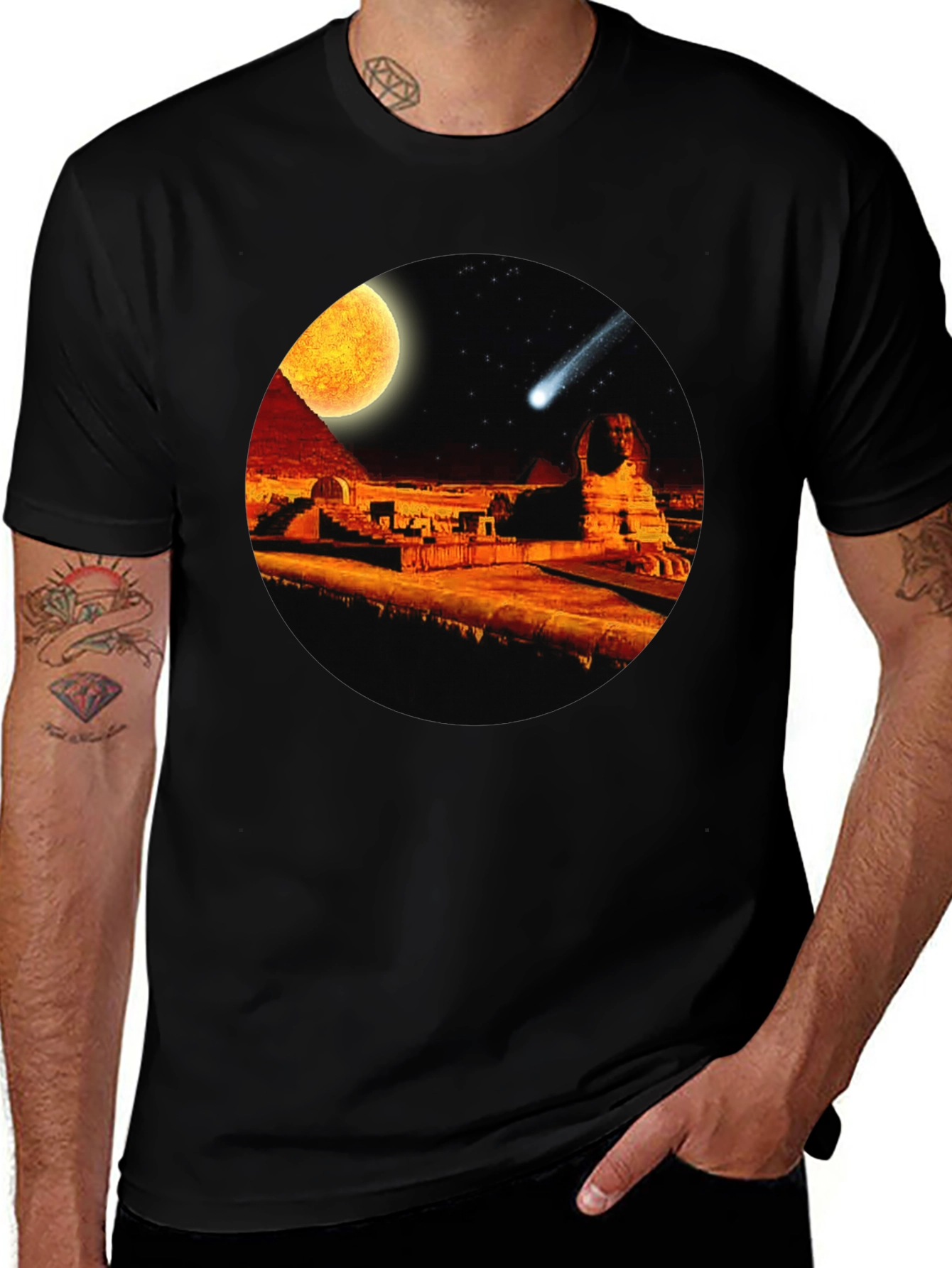Egyptian Pyramids Comet T-Shirt