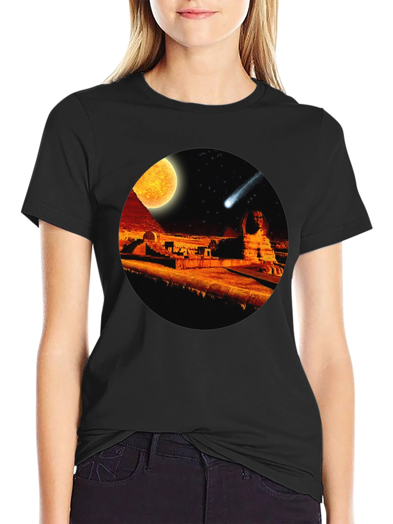 Egyptian Pyramids Comet T-Shirt