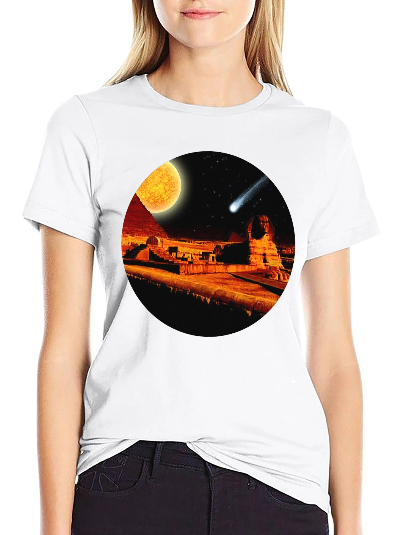Egyptian Pyramids Comet T-Shirt