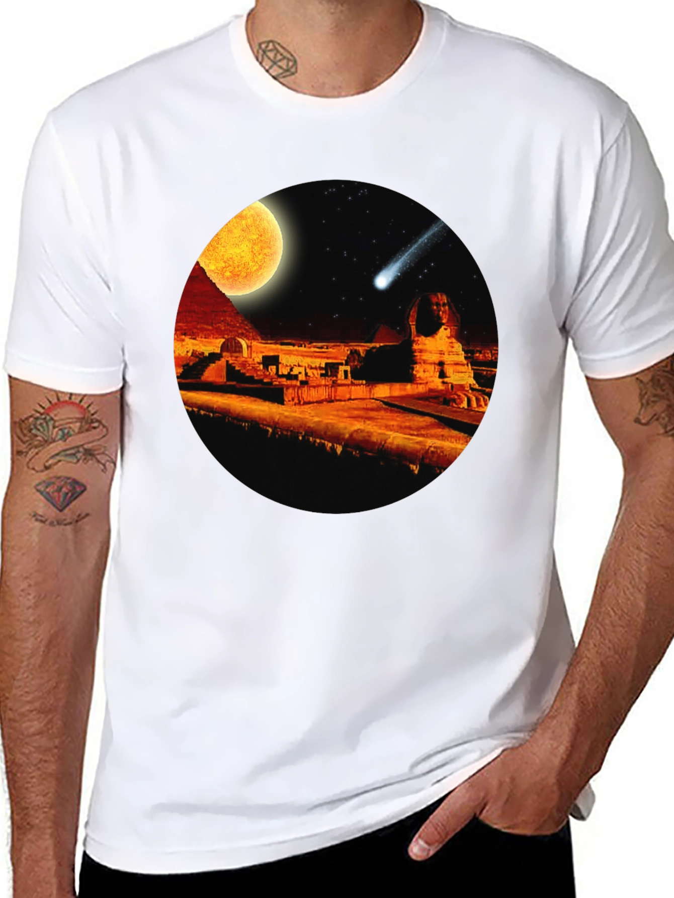 Egyptian Pyramids Comet T-Shirt