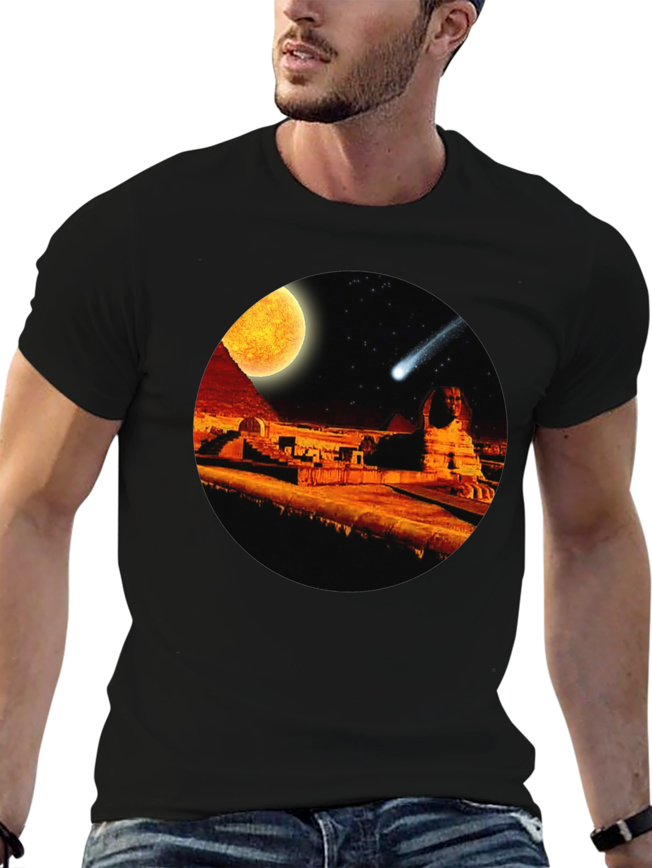 Egyptian Pyramids Comet T-Shirt