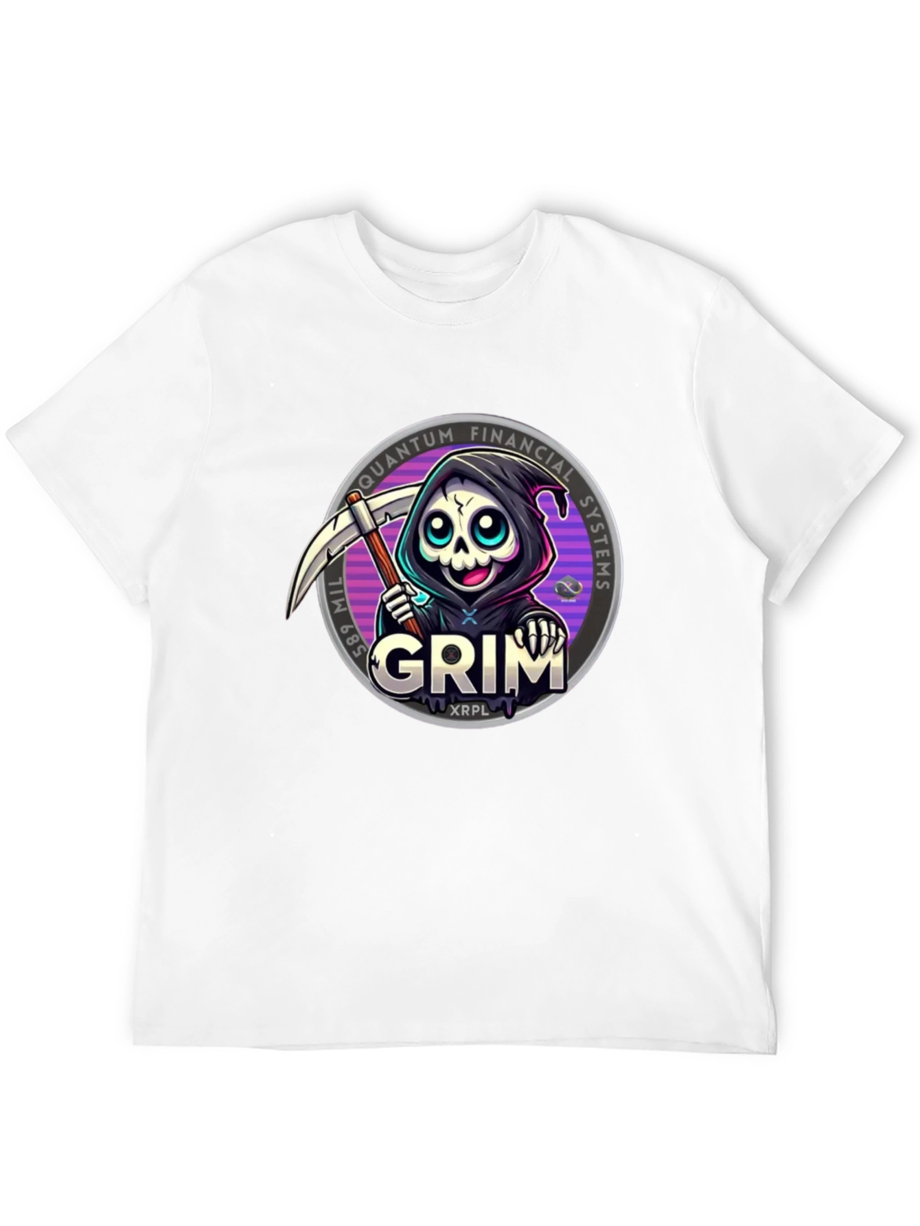 Grim Reaper Crypto T-Shirt - Quantum Financial Systems