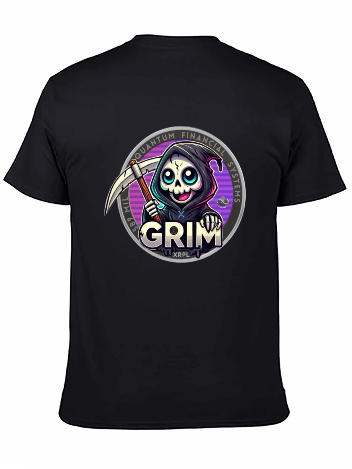 Grim Reaper Crypto T-Shirt - Quantum Financial Systems