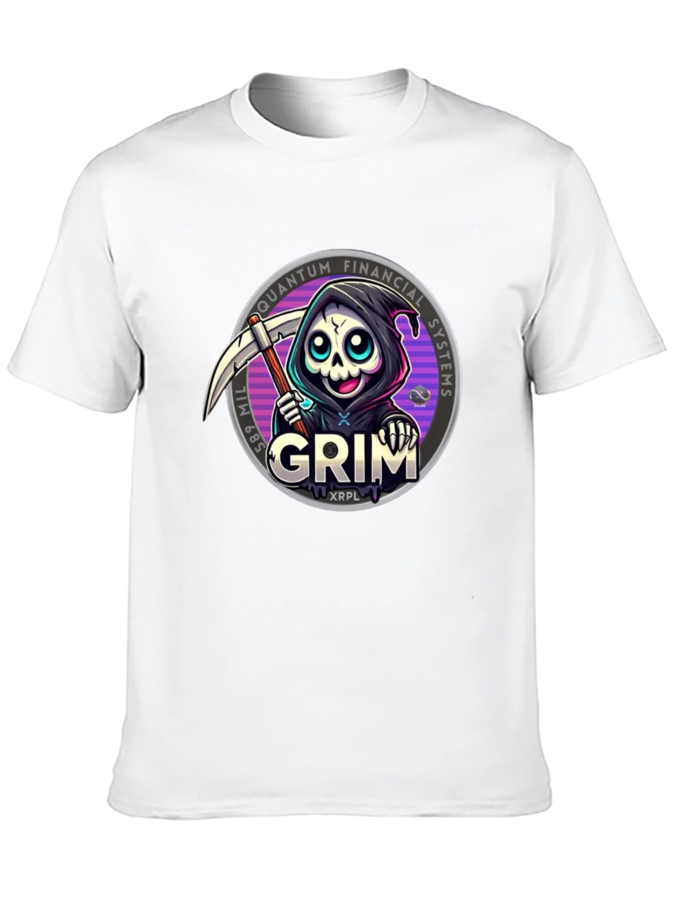 Grim Reaper Crypto T-Shirt - Quantum Financial Systems