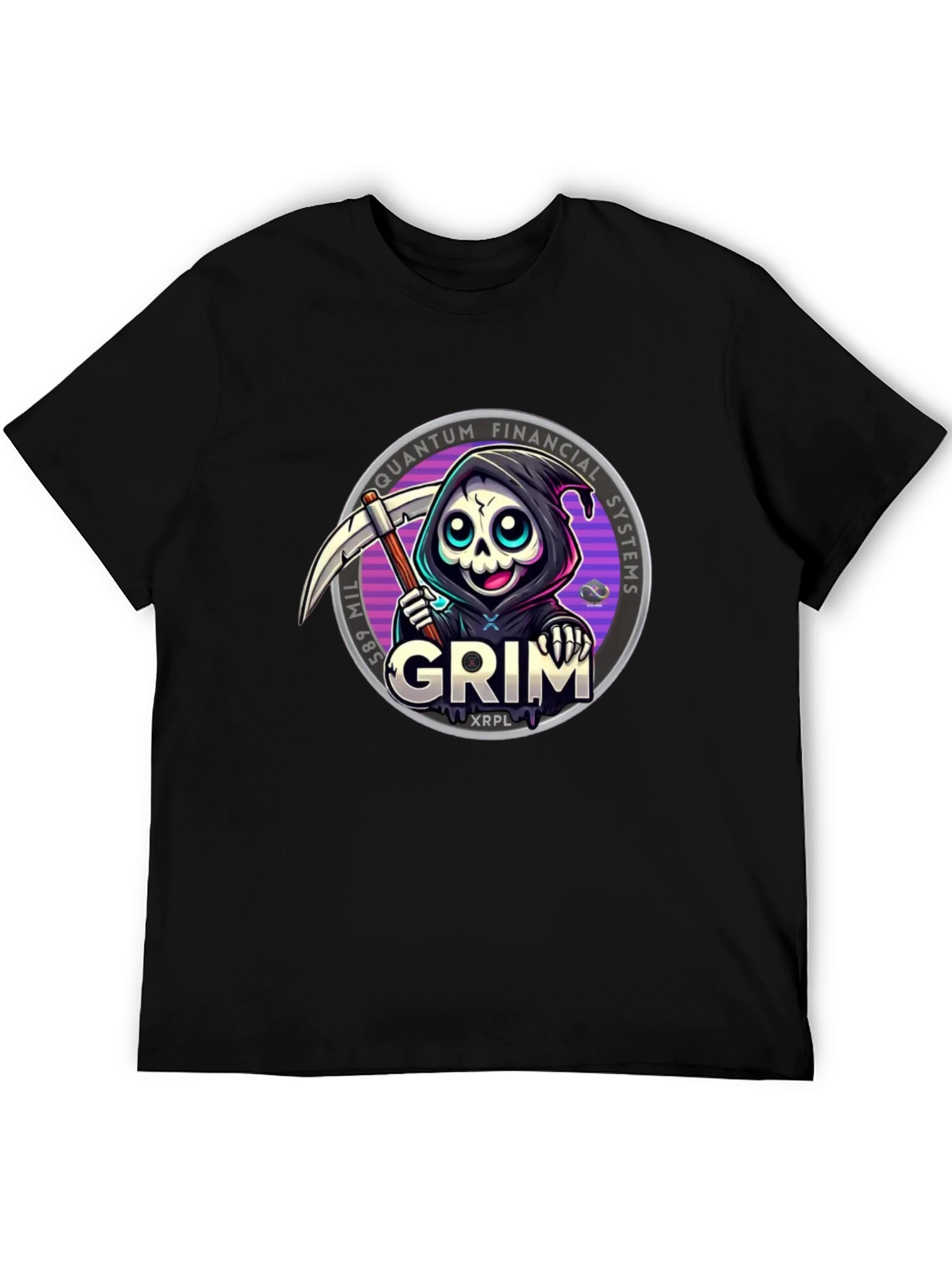 Grim Reaper Crypto T-Shirt - Quantum Financial Systems