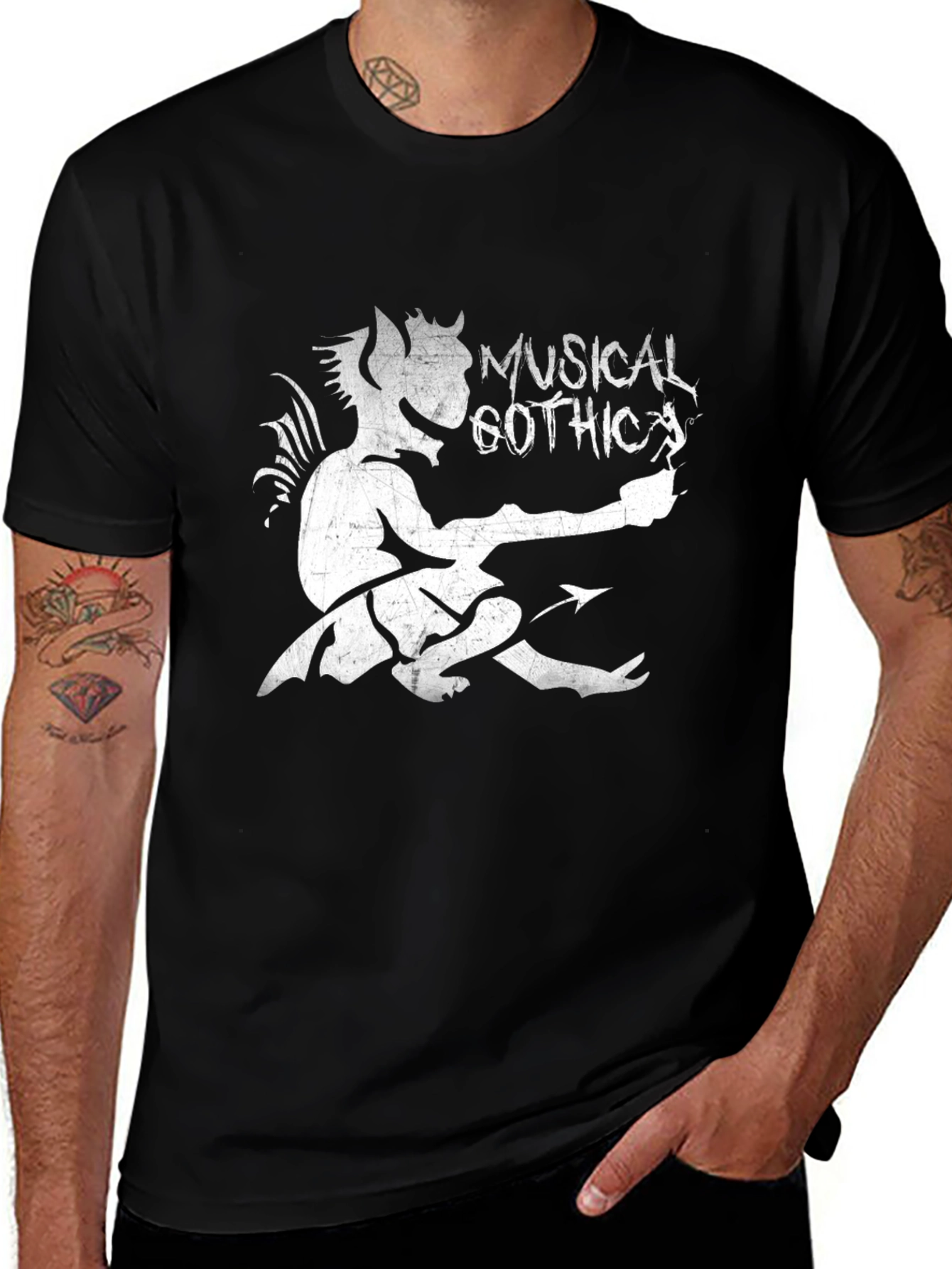 Musical Gothic T-Shirt - Devil Graphic Tee