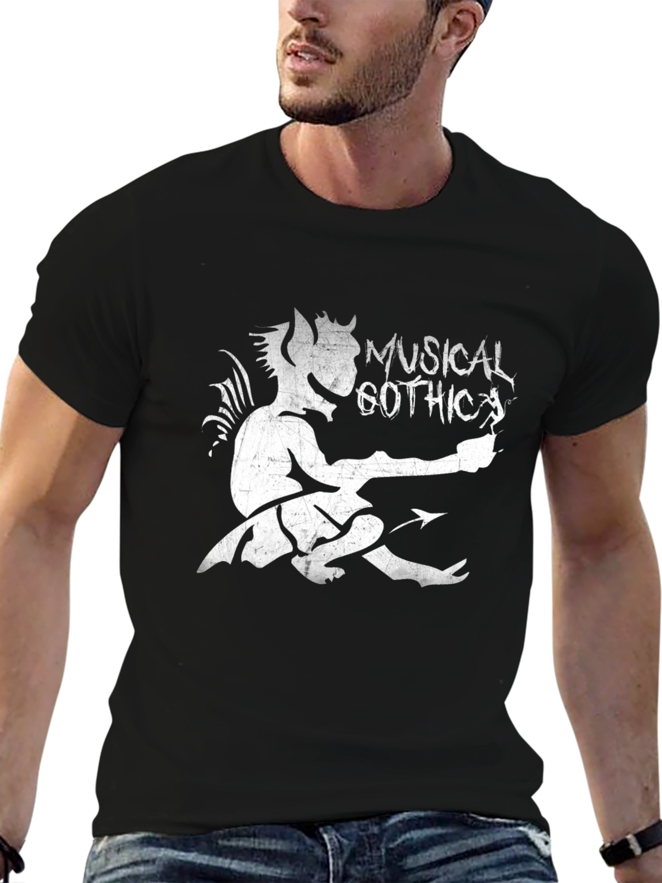 Musical Gothic T-Shirt - Devil Graphic Tee