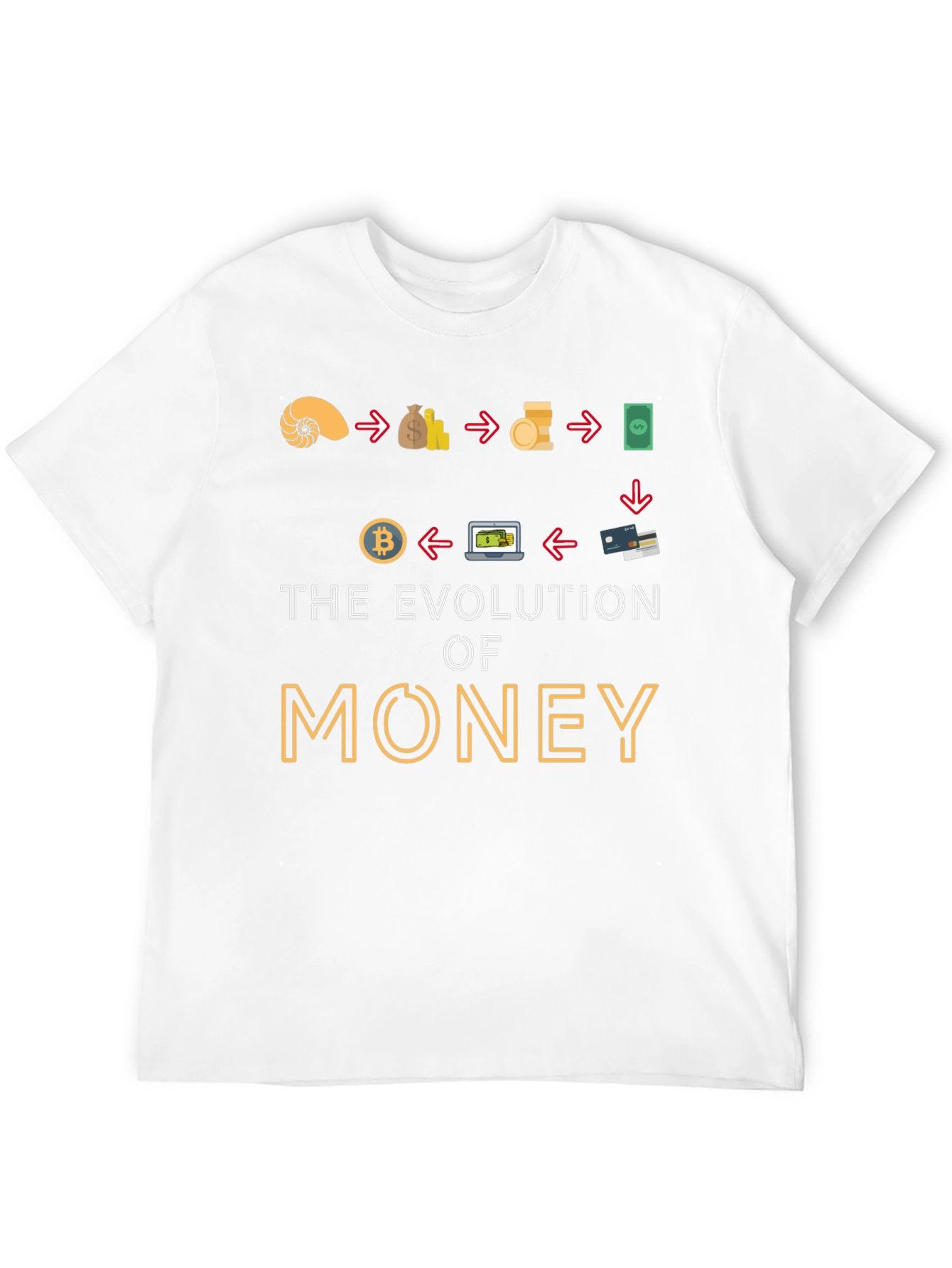 Evolution of Money Graphic T-Shirt