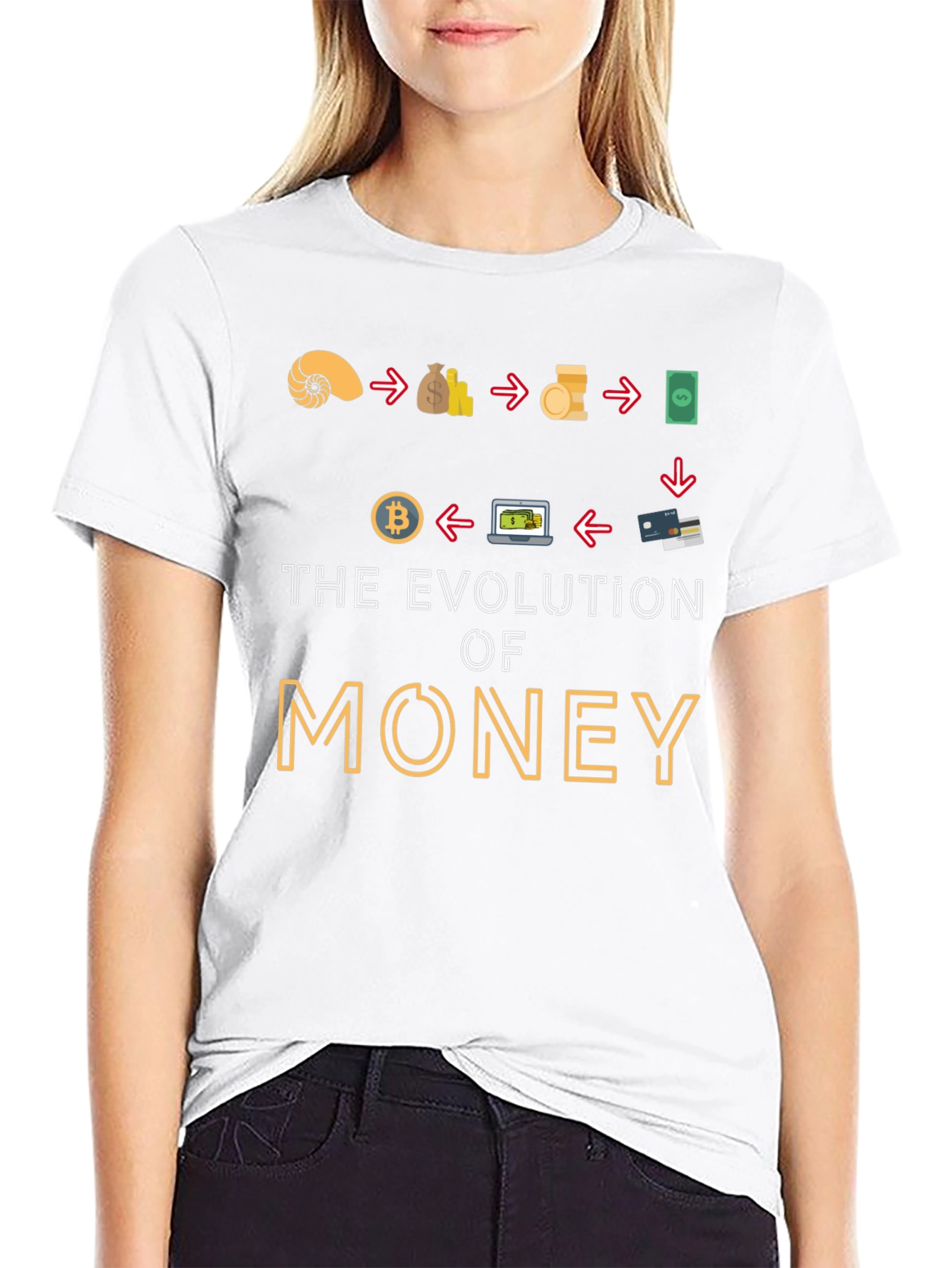 Evolution of Money Graphic T-Shirt