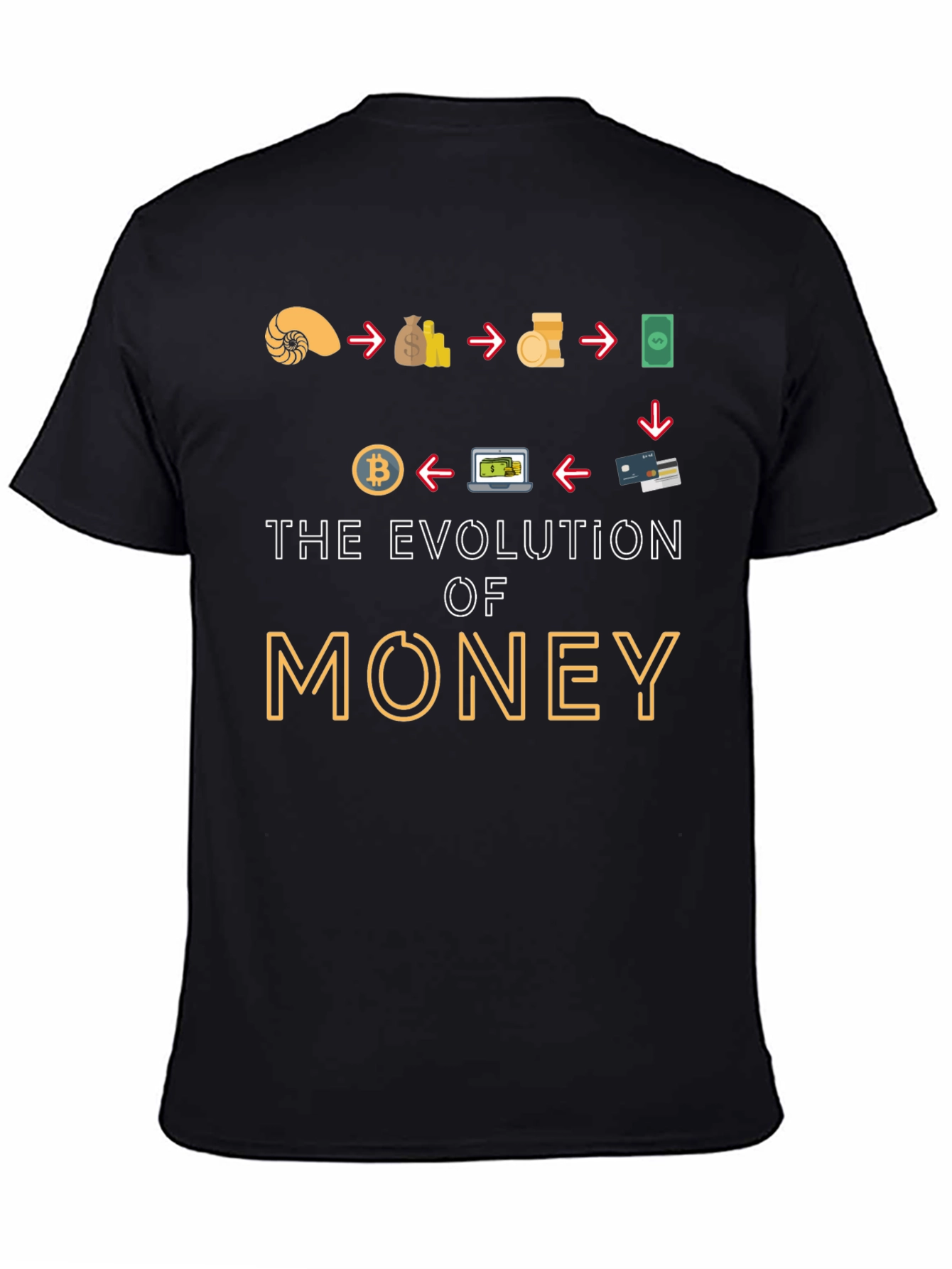 Evolution of Money Graphic T-Shirt