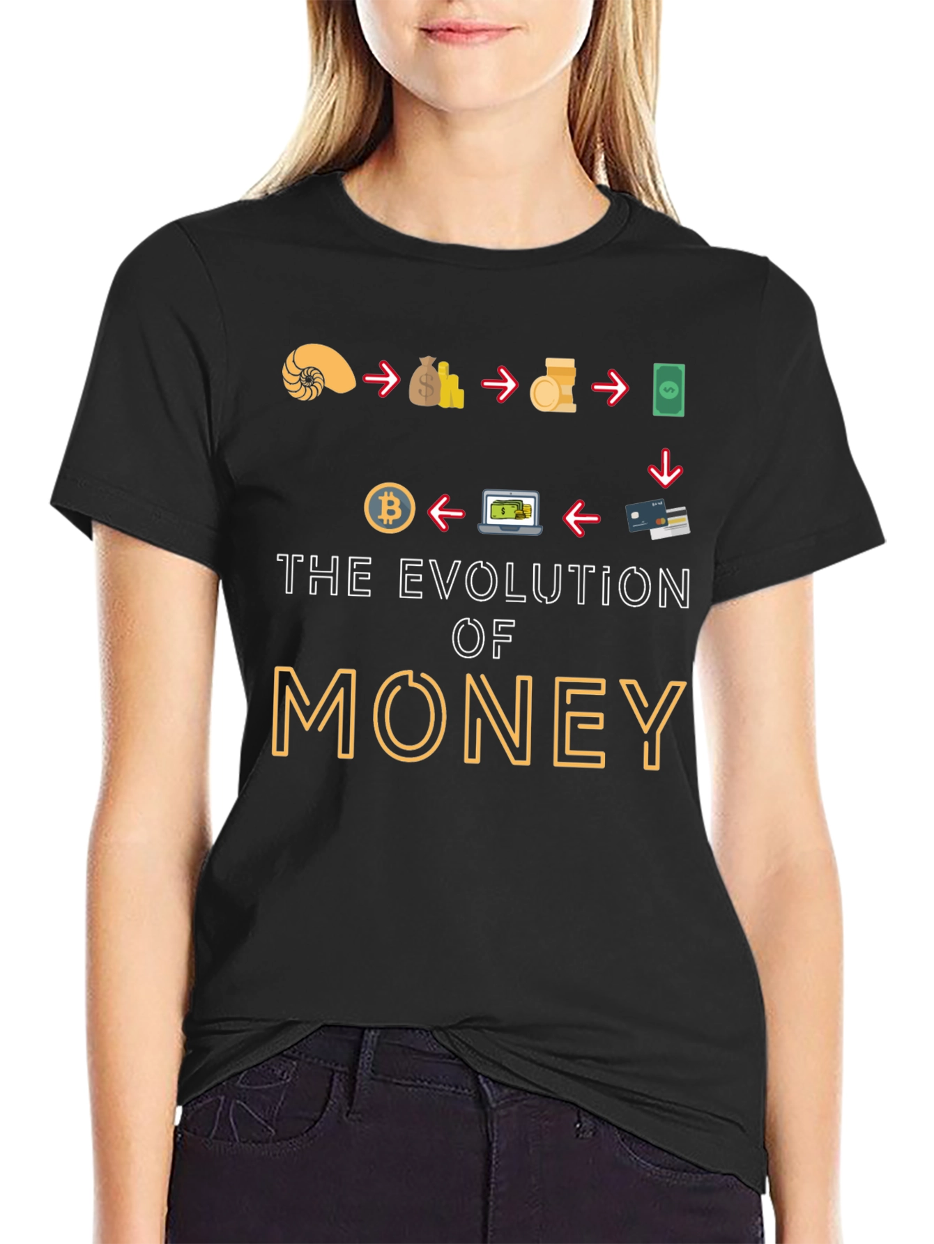Evolution of Money Graphic T-Shirt
