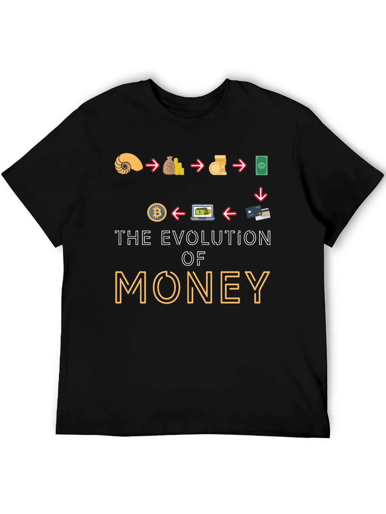 Evolution of Money Graphic T-Shirt