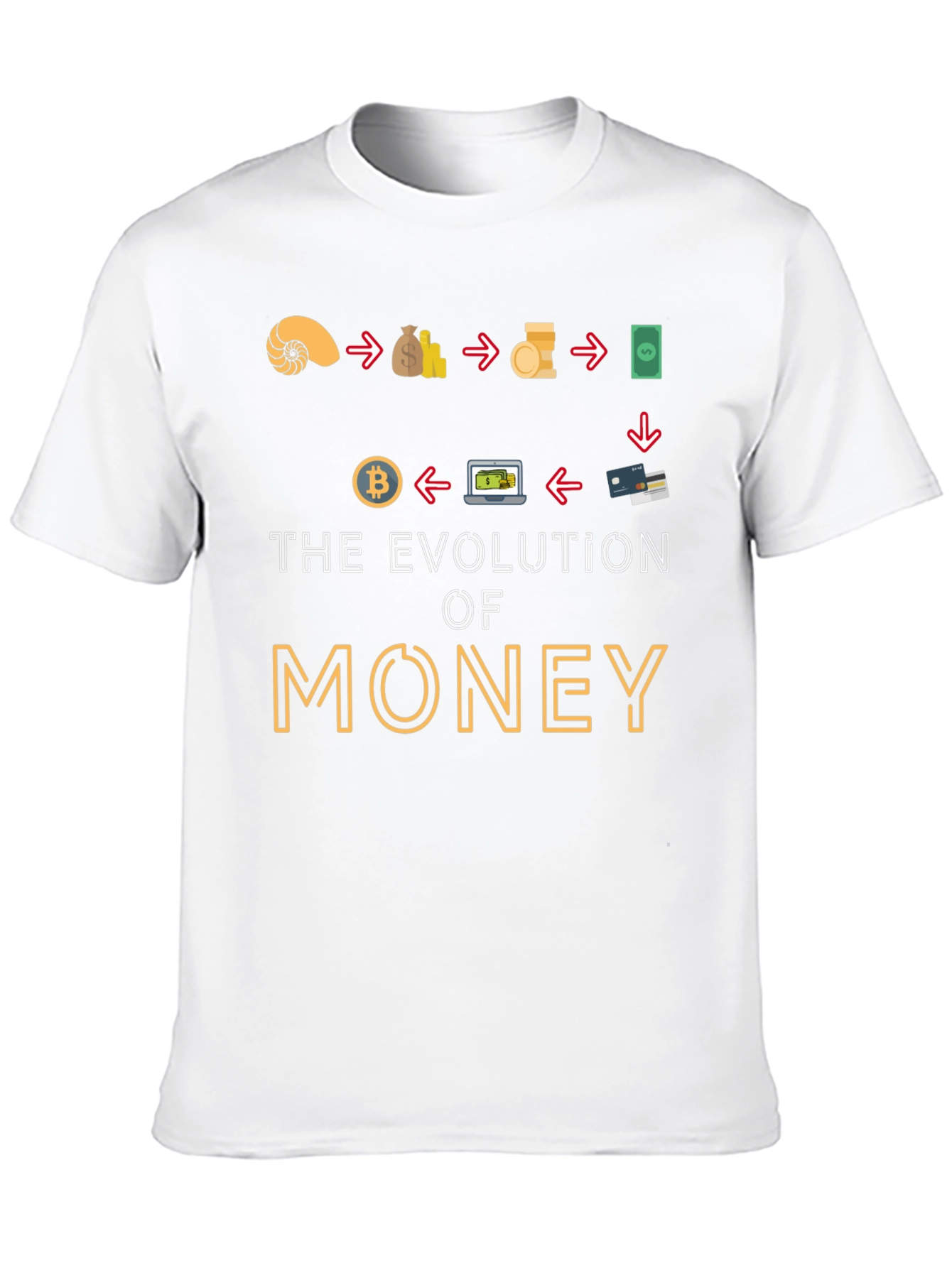 Evolution of Money Graphic T-Shirt