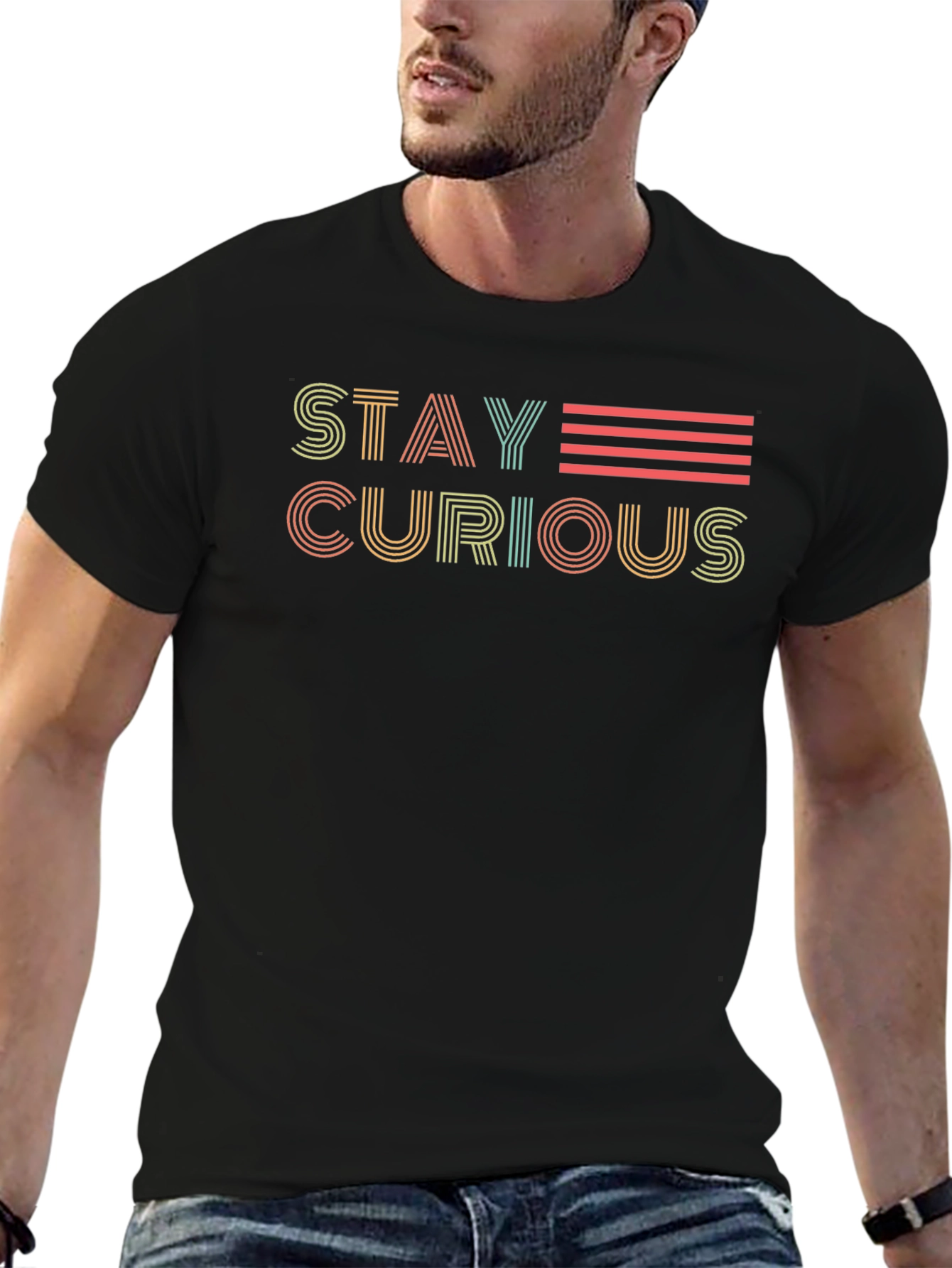 Stay Curious Retro Graphic T-Shirt