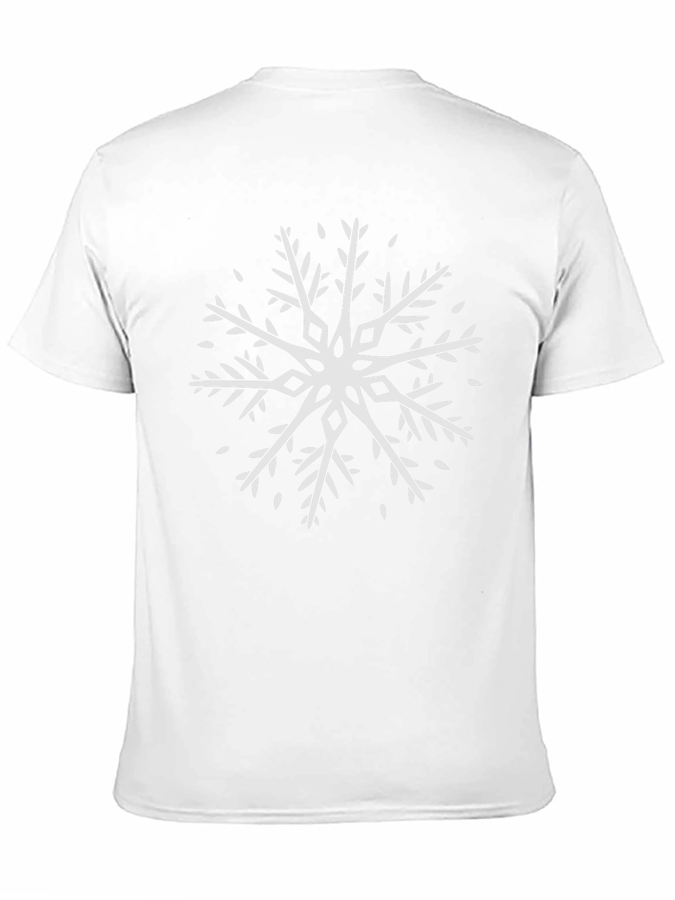 Winter Snowflake Graphic Tee - Black