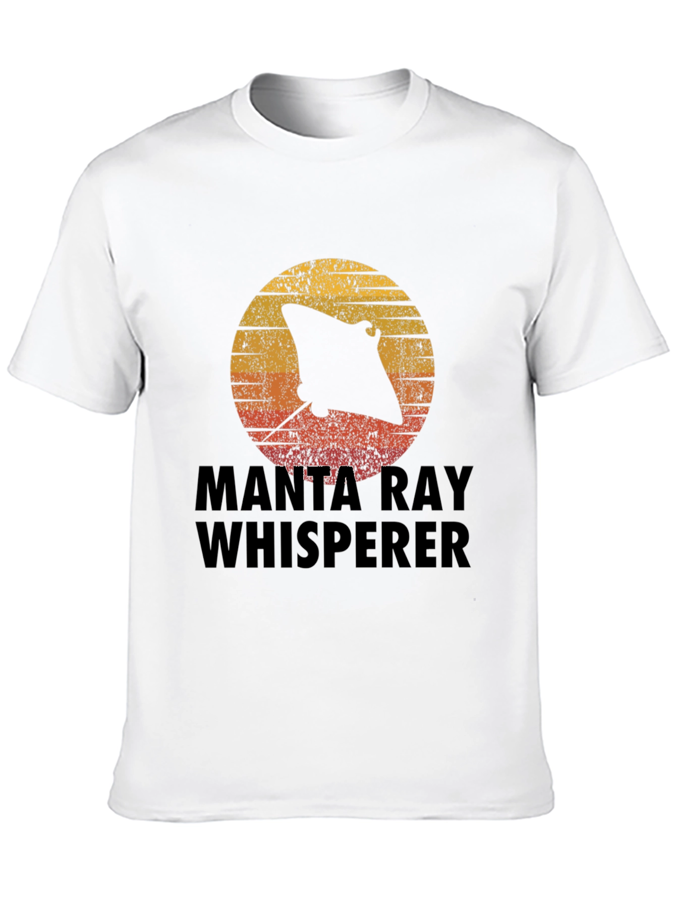Manta Ray Whisperer Graphic Tee - Black