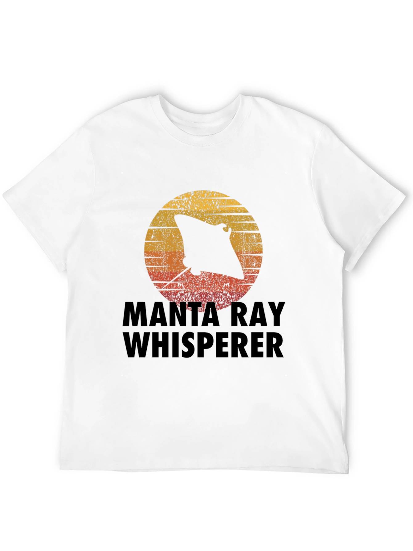 Manta Ray Whisperer Graphic Tee - Black
