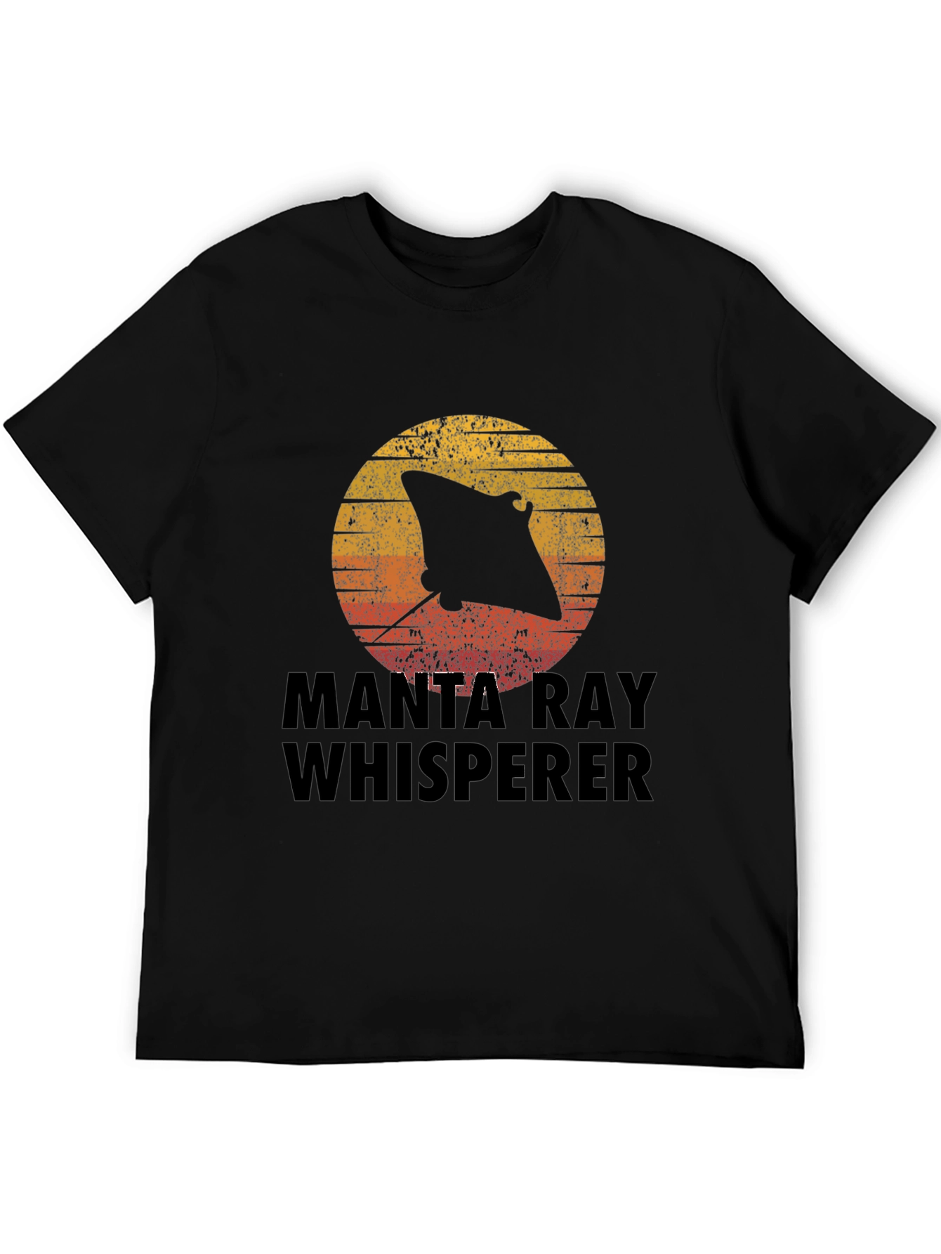 Manta Ray Whisperer Graphic Tee - Black