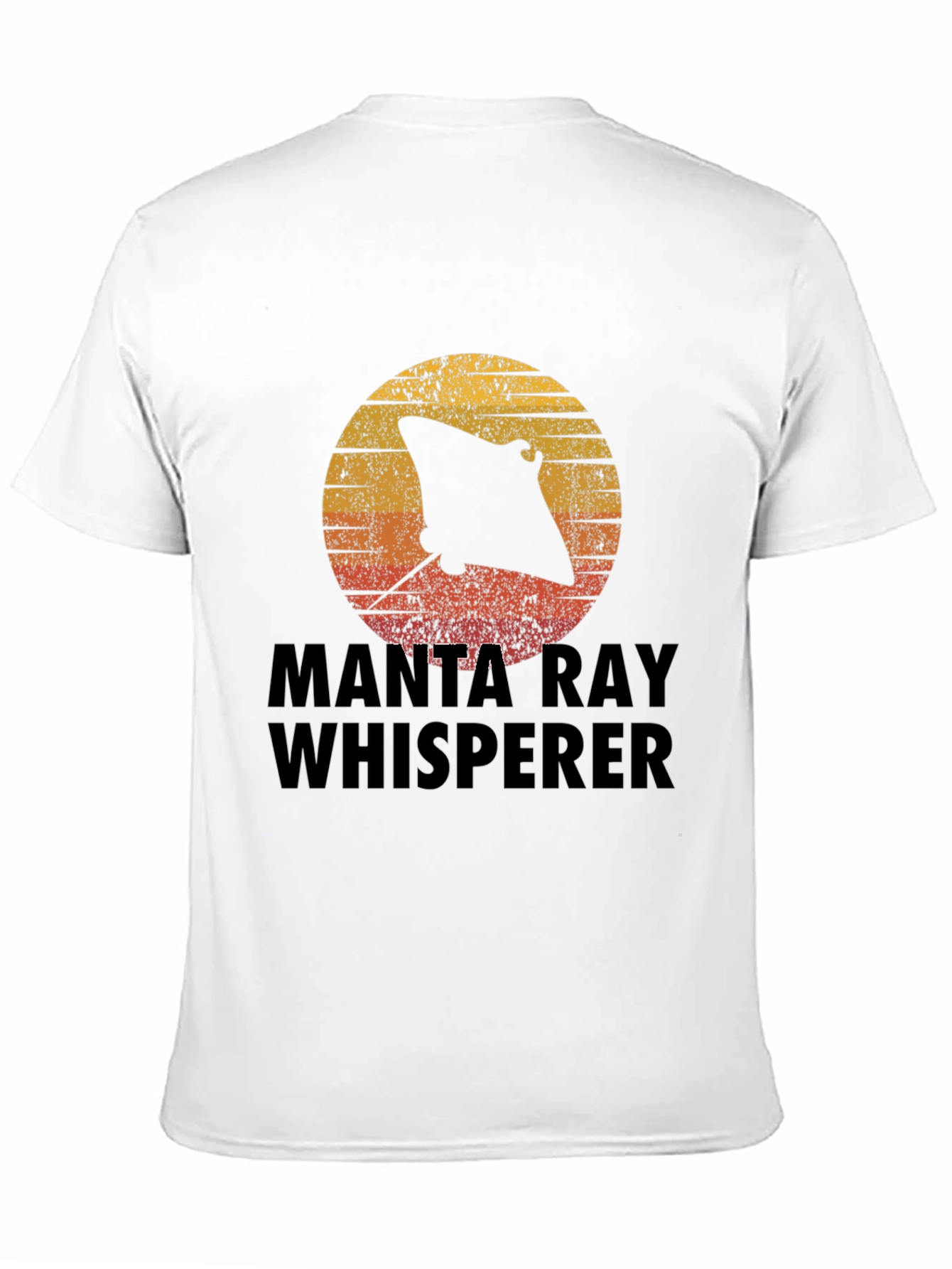 Manta Ray Whisperer Graphic Tee - Black