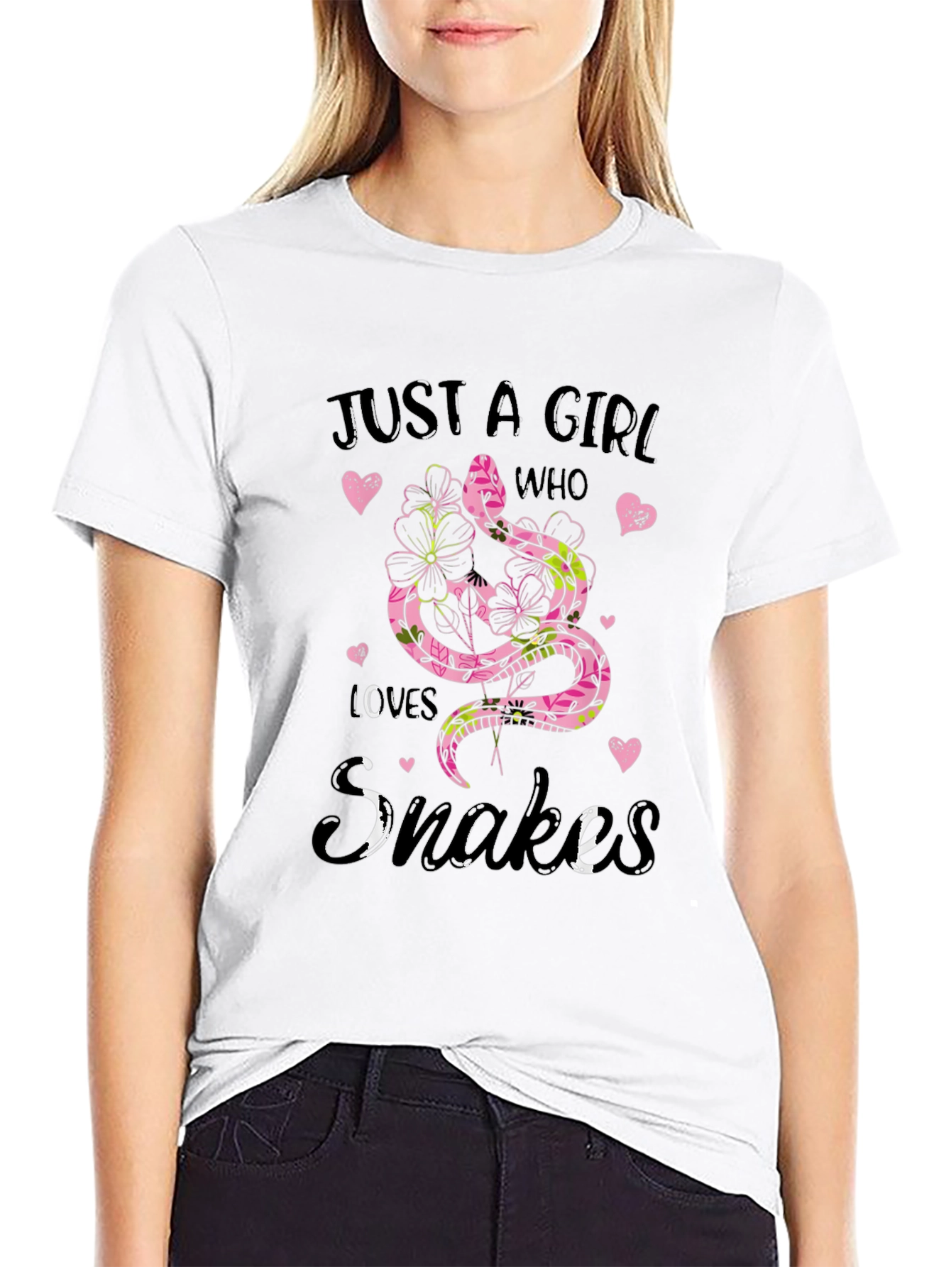 Just A Girl Who Loves Snakes Graphic Tee