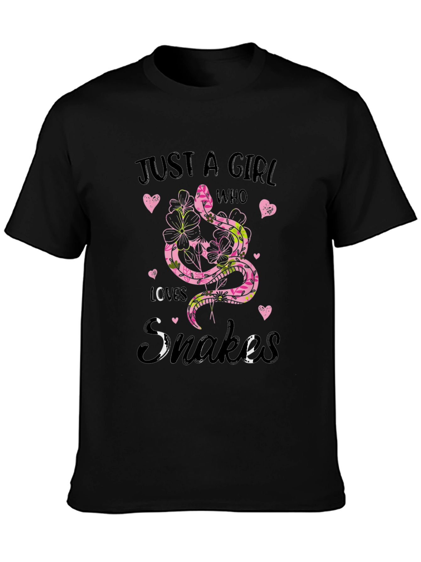 Just A Girl Who Loves Snakes Graphic Tee