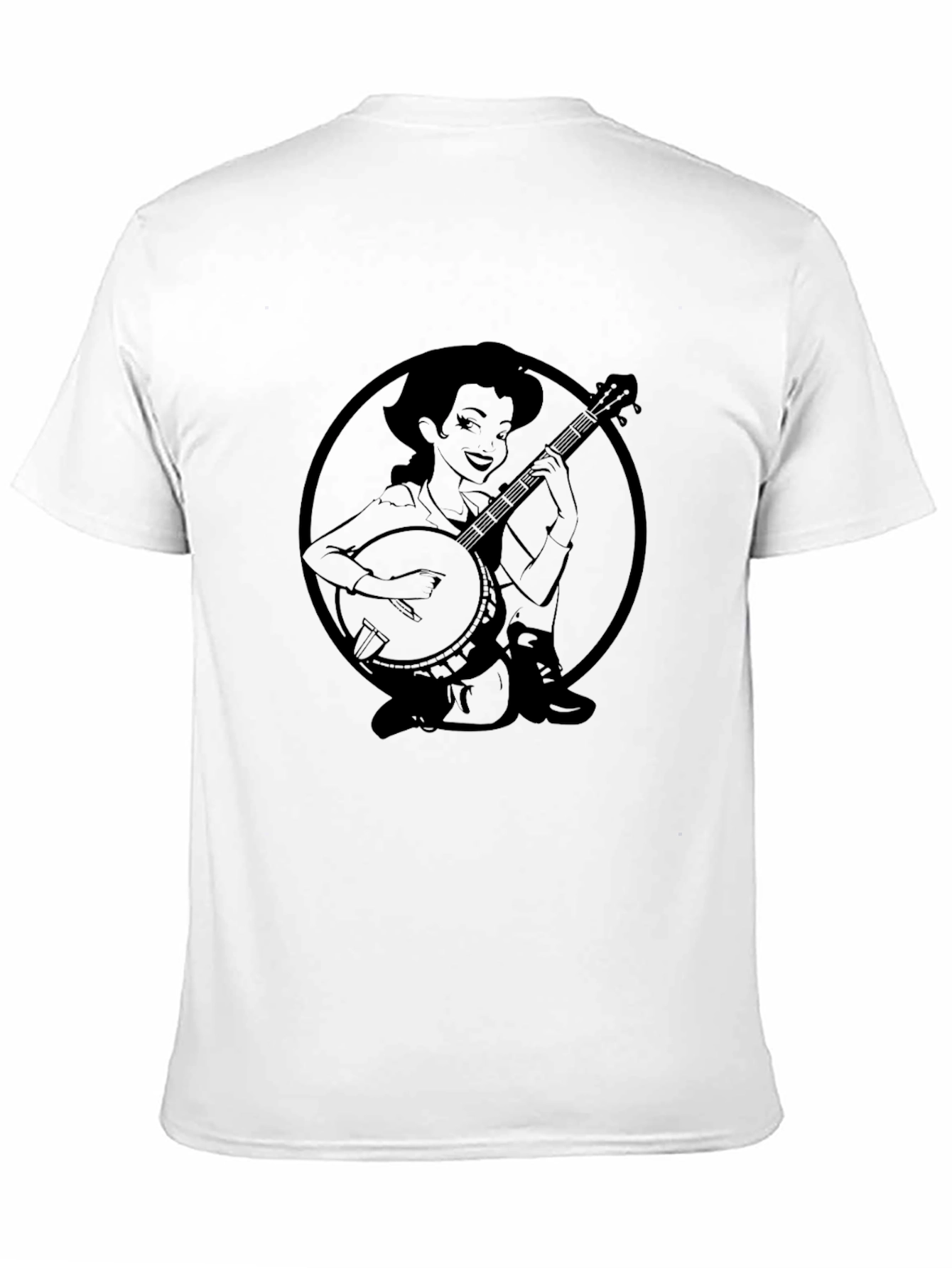 Banjo Girl Graphic Tee - Classic Black