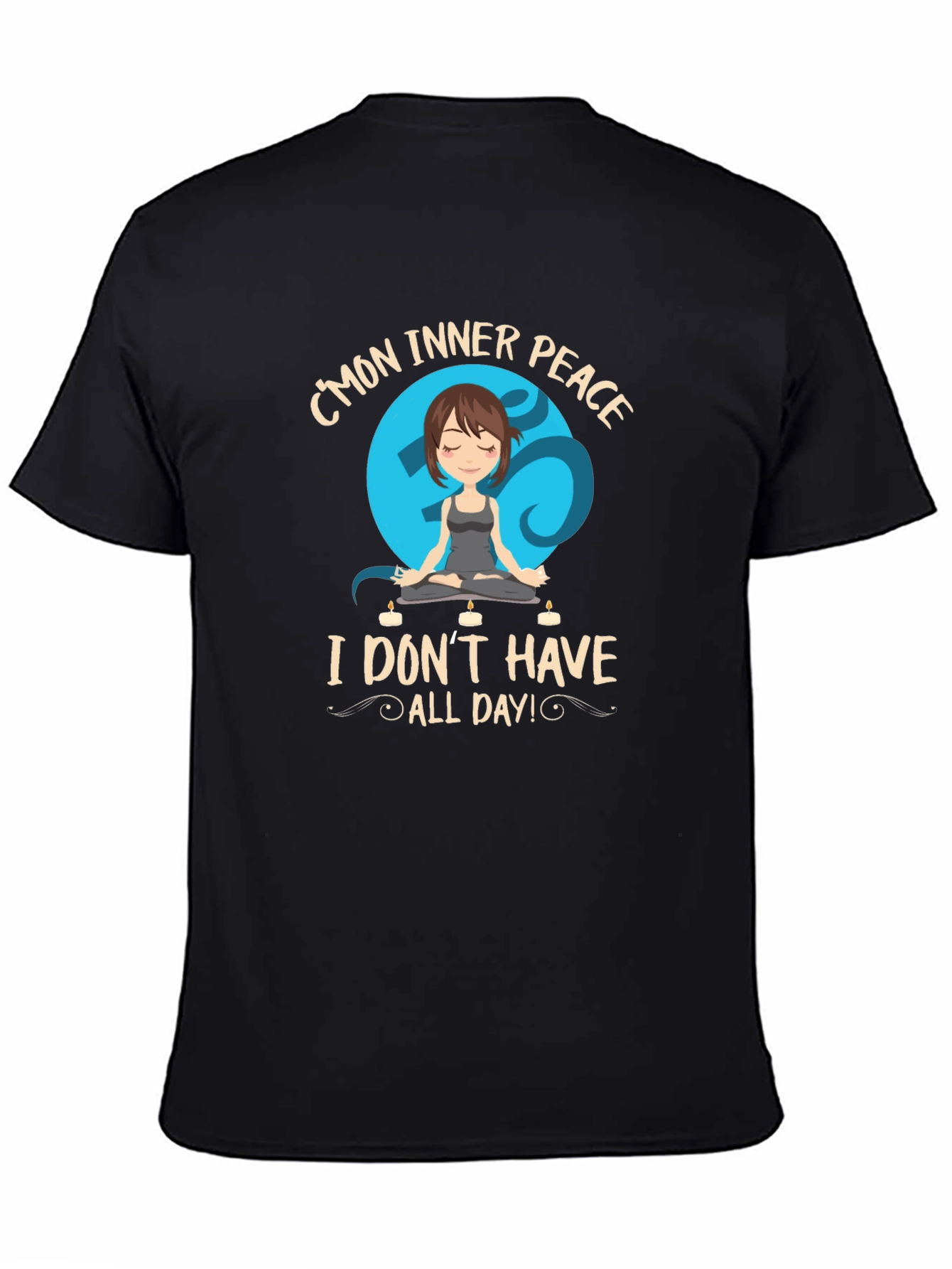 Inner Peace Yoga T-Shirt - Funny Meditation Tee