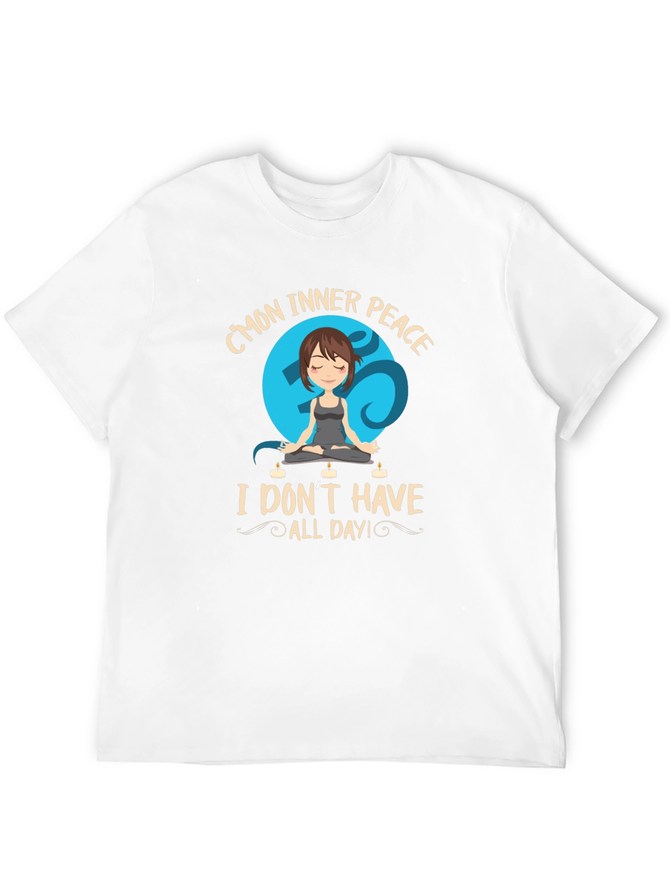 Inner Peace Yoga T-Shirt - Funny Meditation Tee